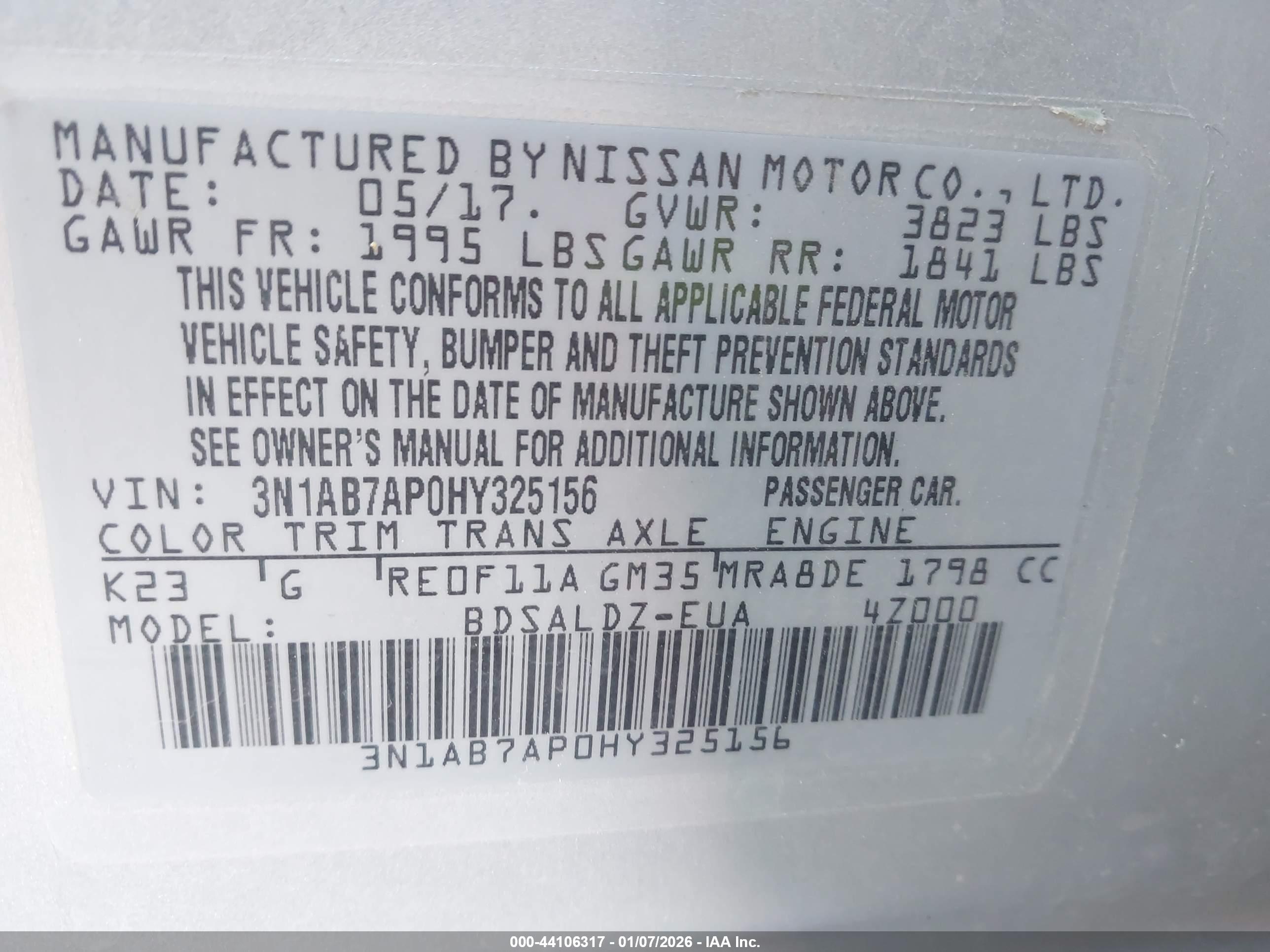 NISSAN SENTRA image 9