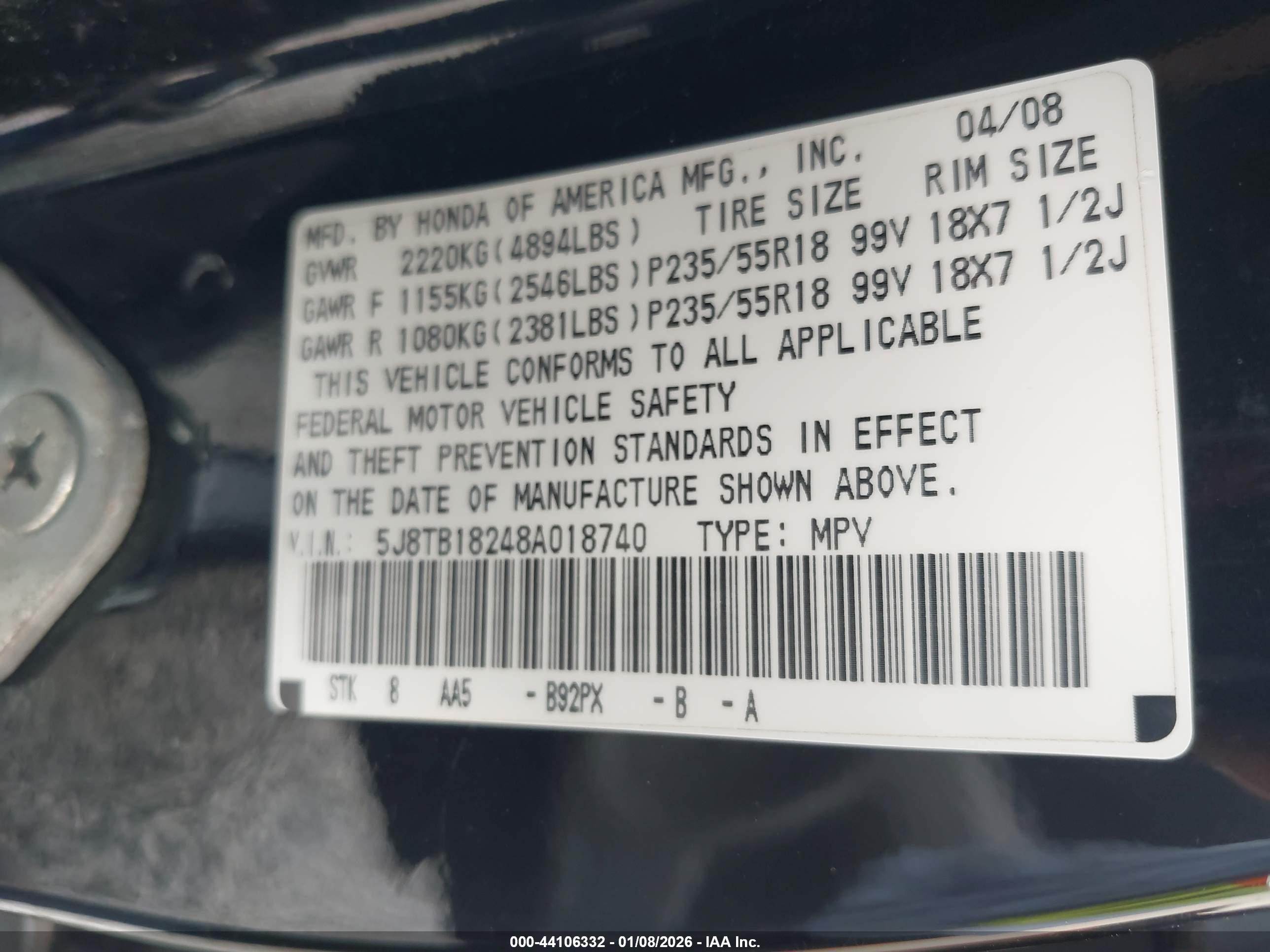 ACURA RDX image 9