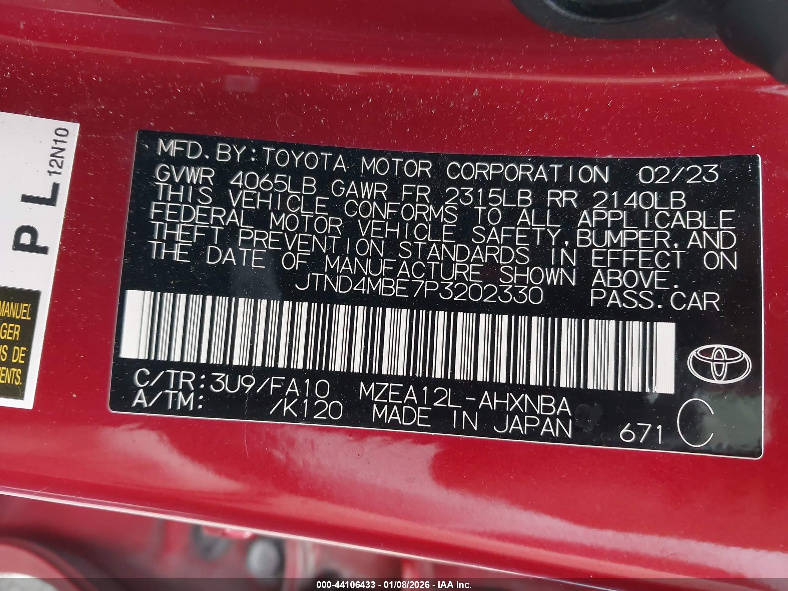 TOYOTA COROLLA image 9