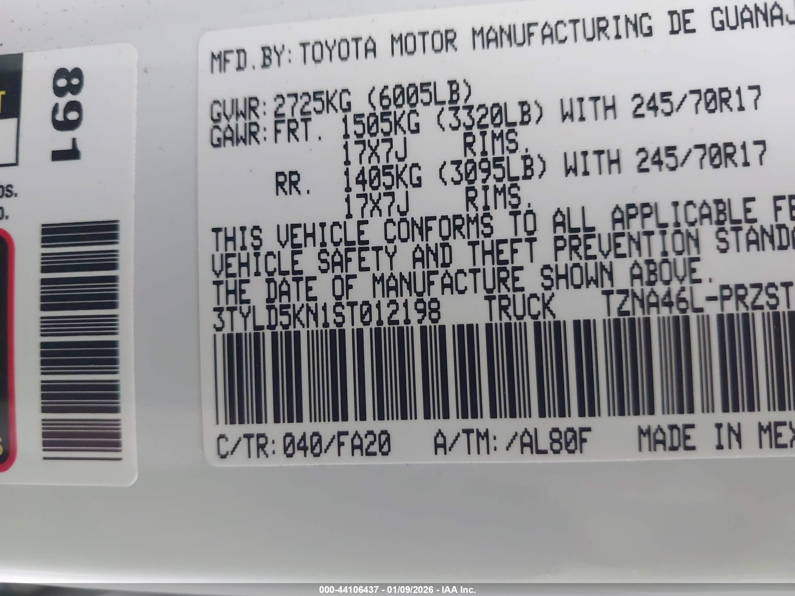 TOYOTA TACOMA image 9