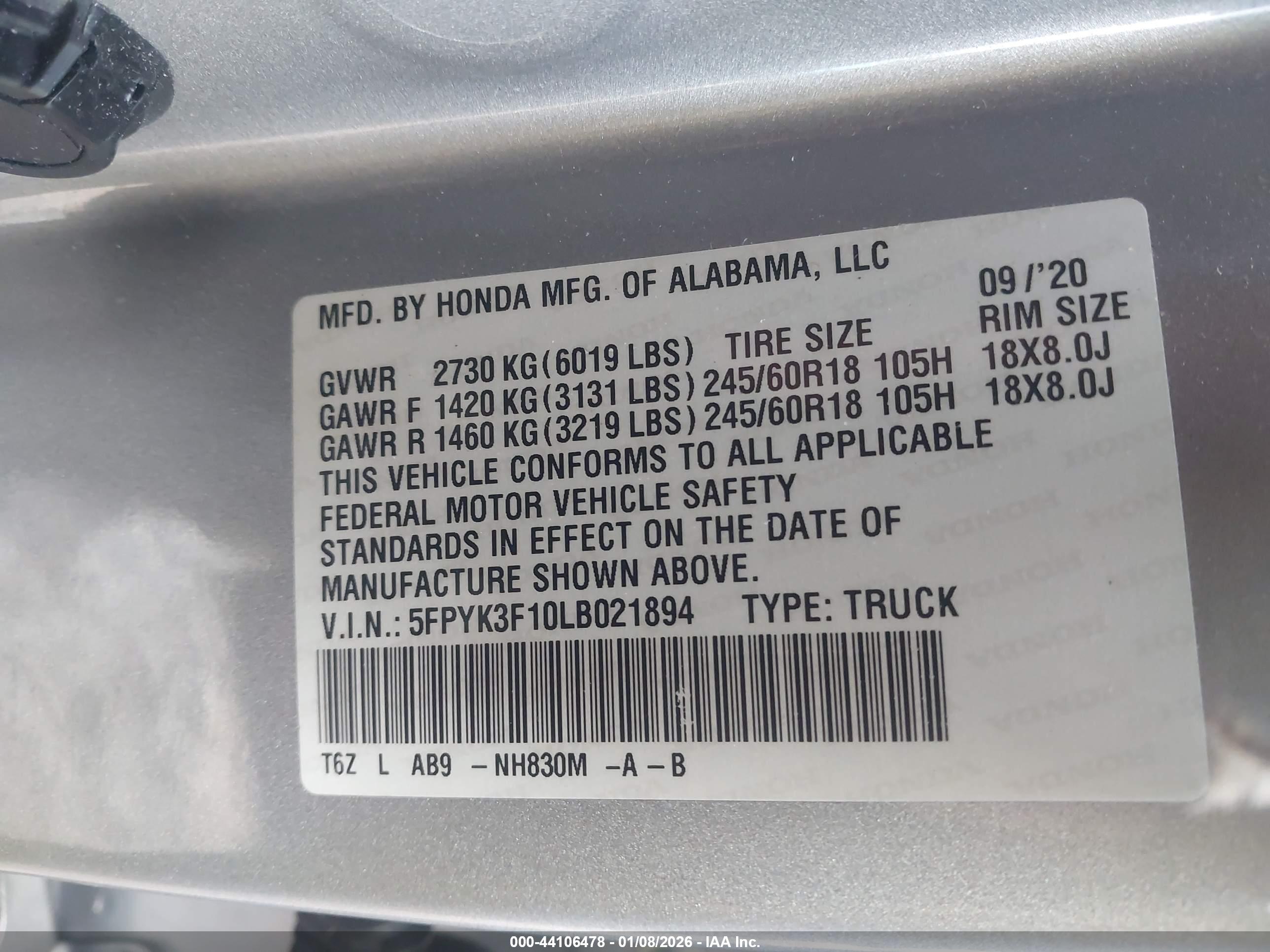 HONDA RIDGELINE image 9