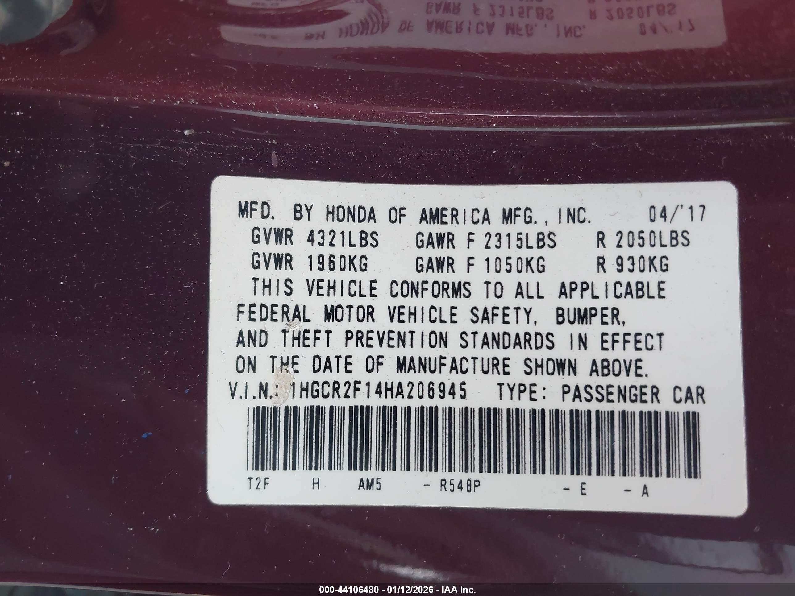 HONDA ACCORD image 9