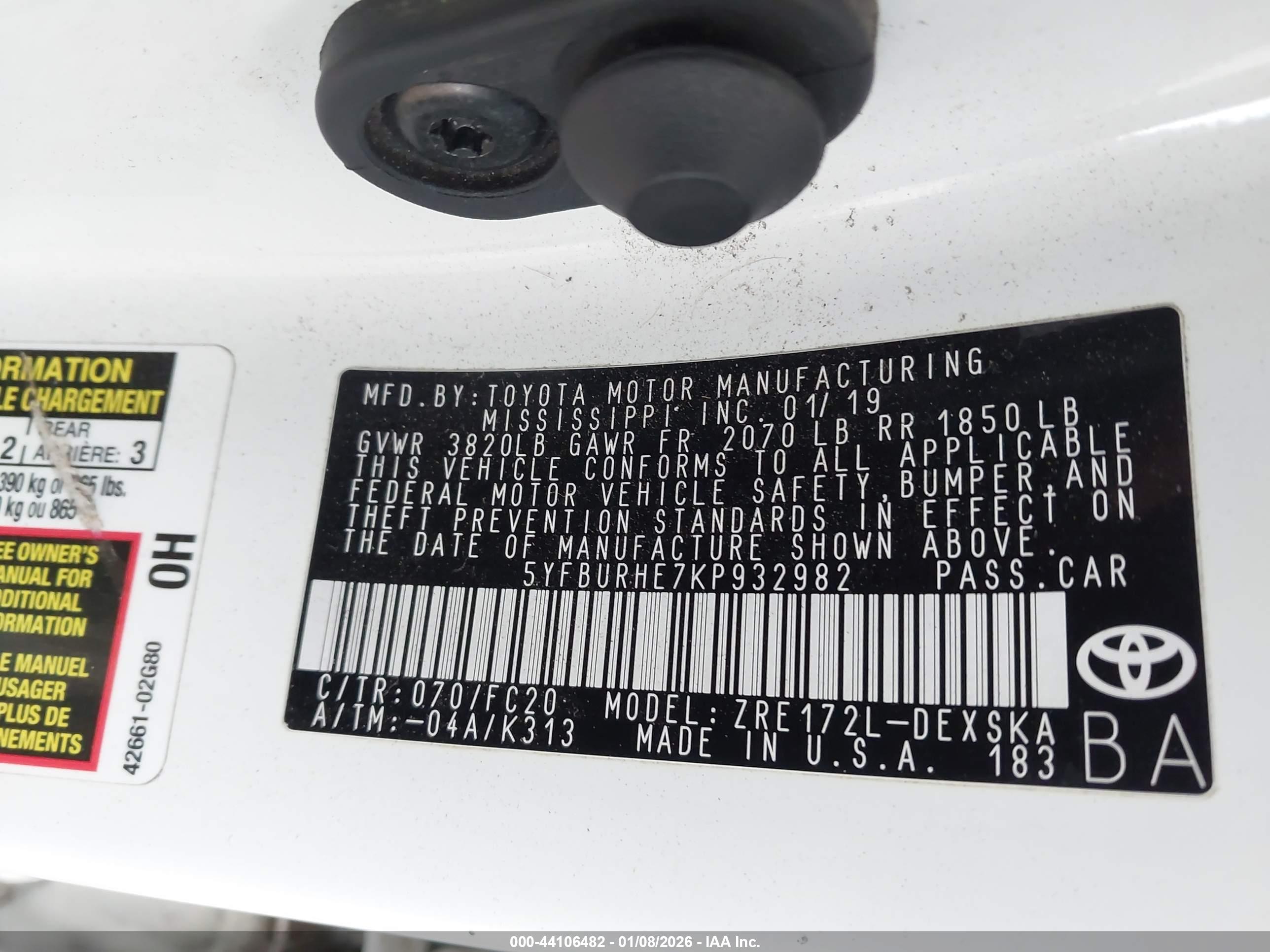 TOYOTA COROLLA image 9