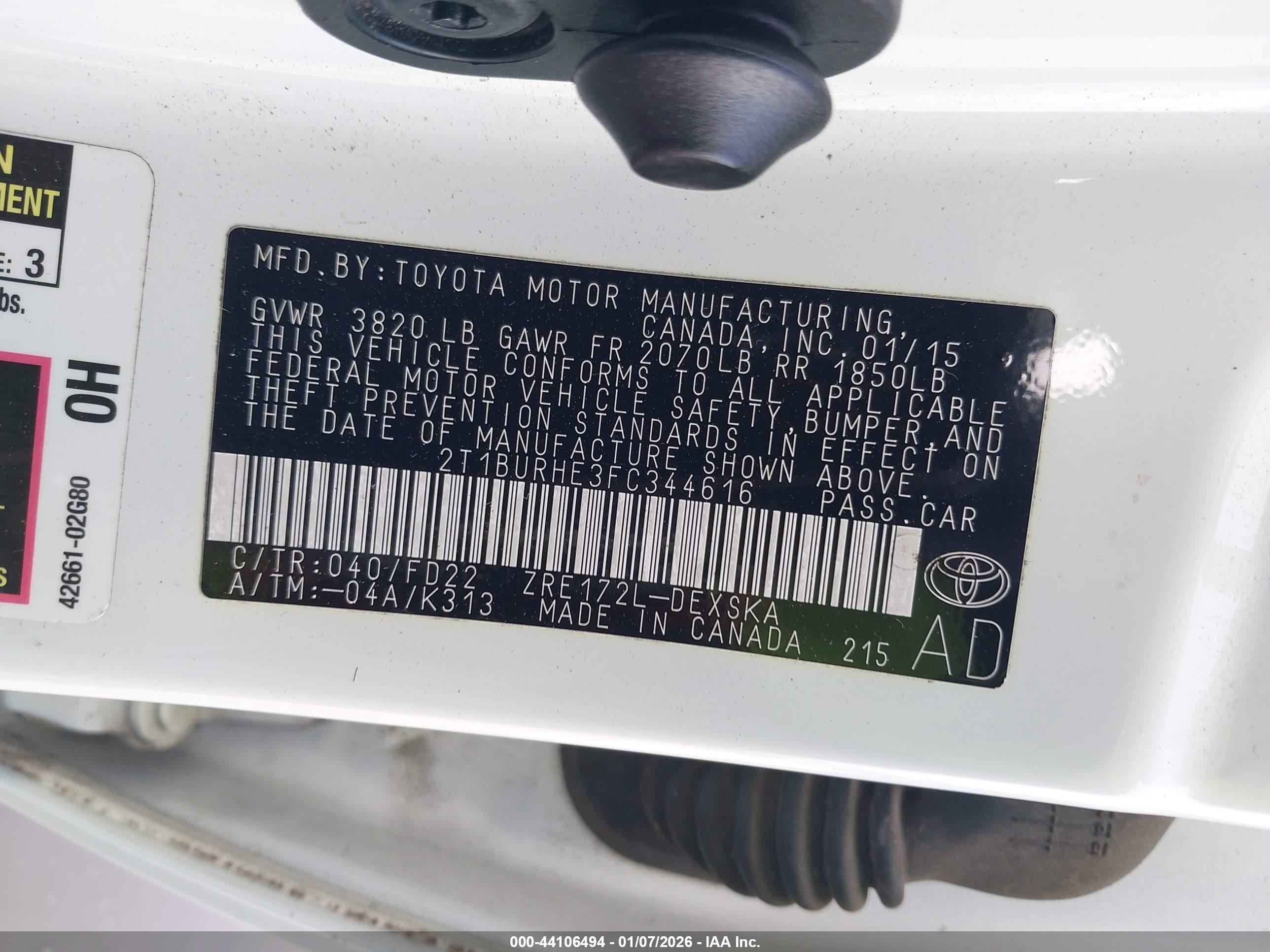 TOYOTA COROLLA image 9