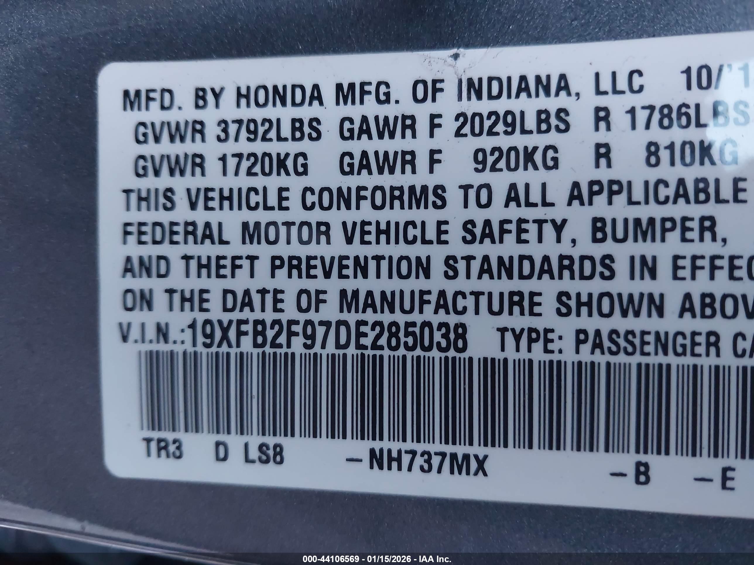 HONDA CIVIC image 9