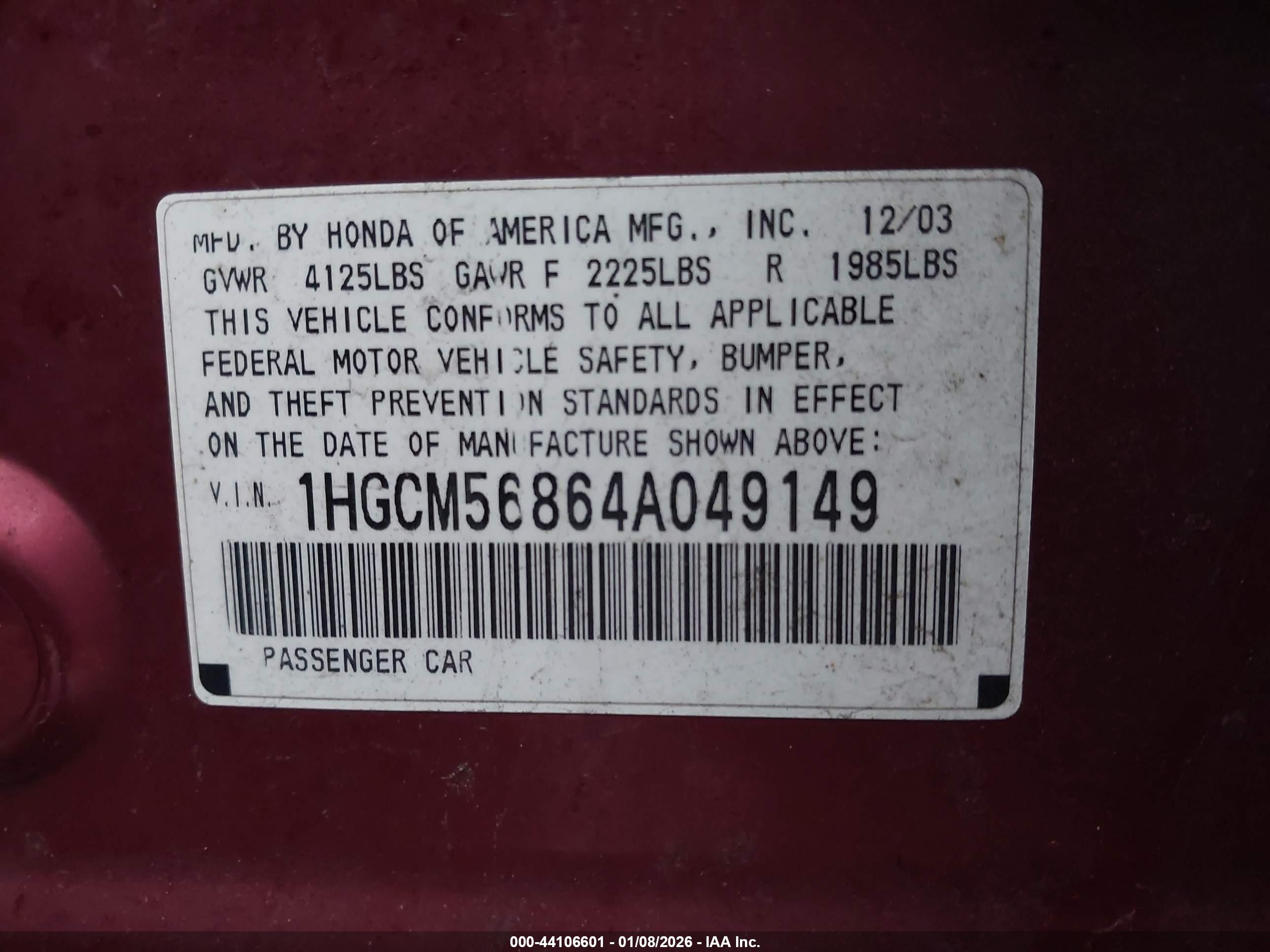 HONDA ACCORD image 9
