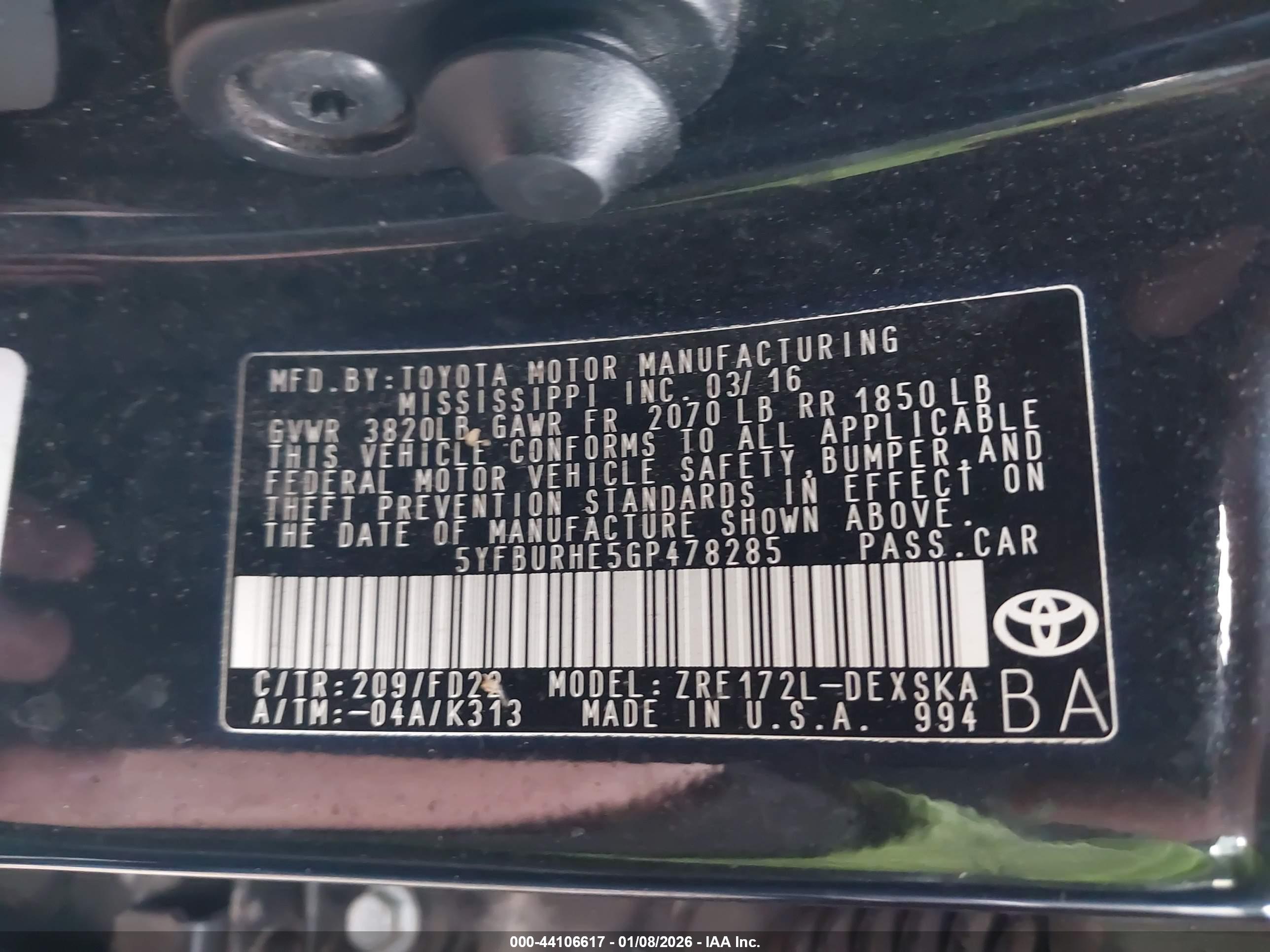 TOYOTA COROLLA image 9
