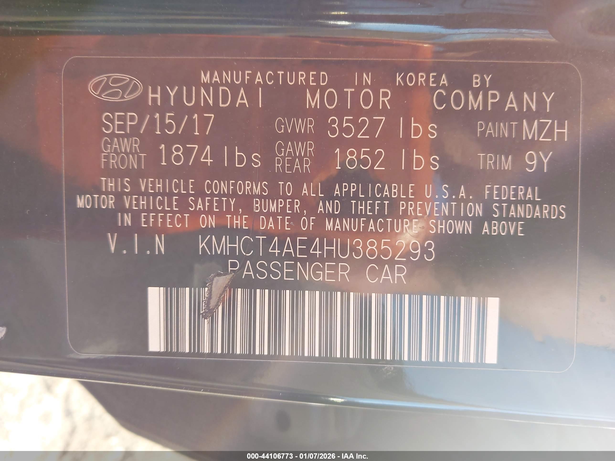 HYUNDAI ACCENT image 9