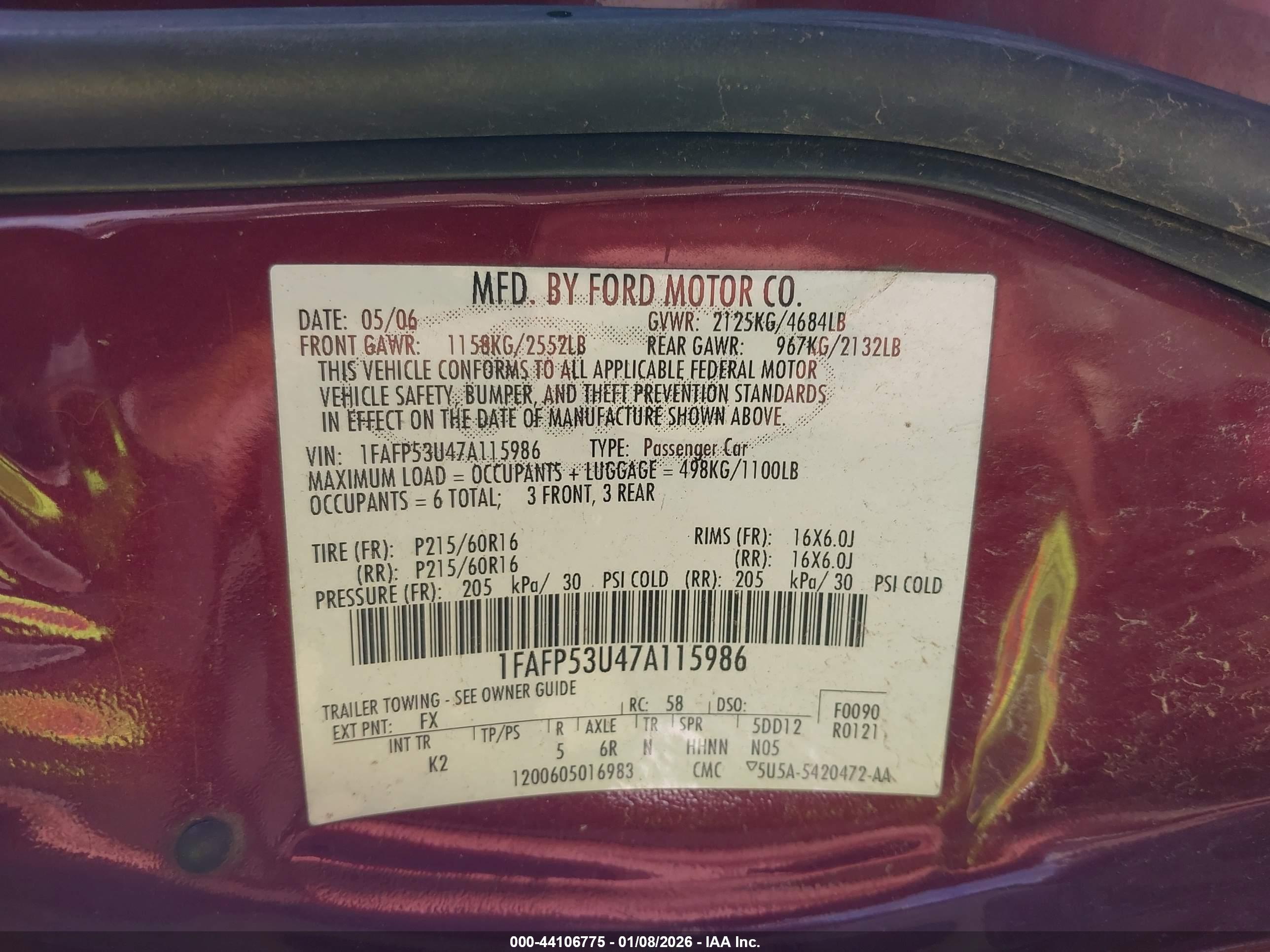 FORD TAURUS image 9