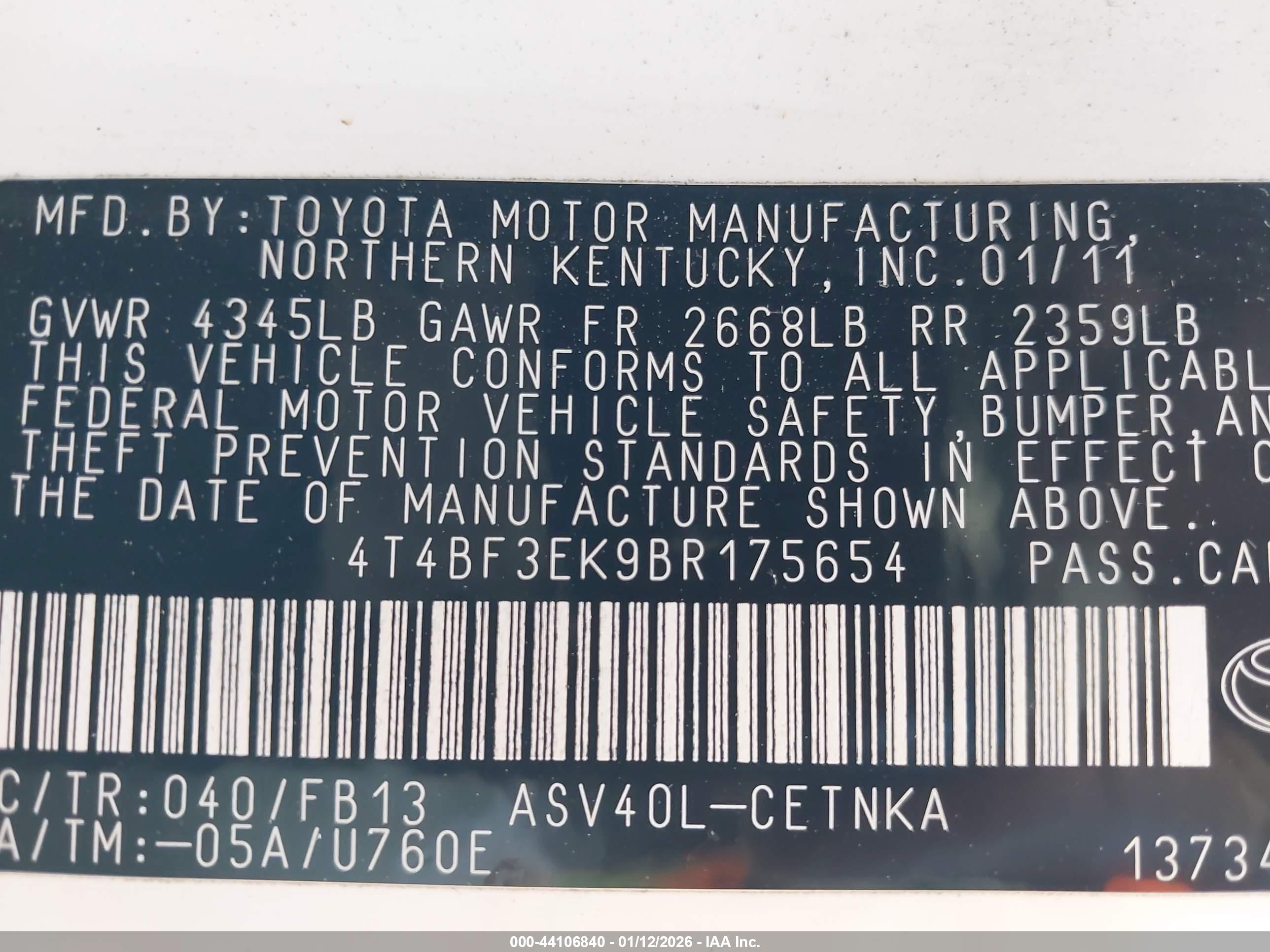 TOYOTA CAMRY image 9