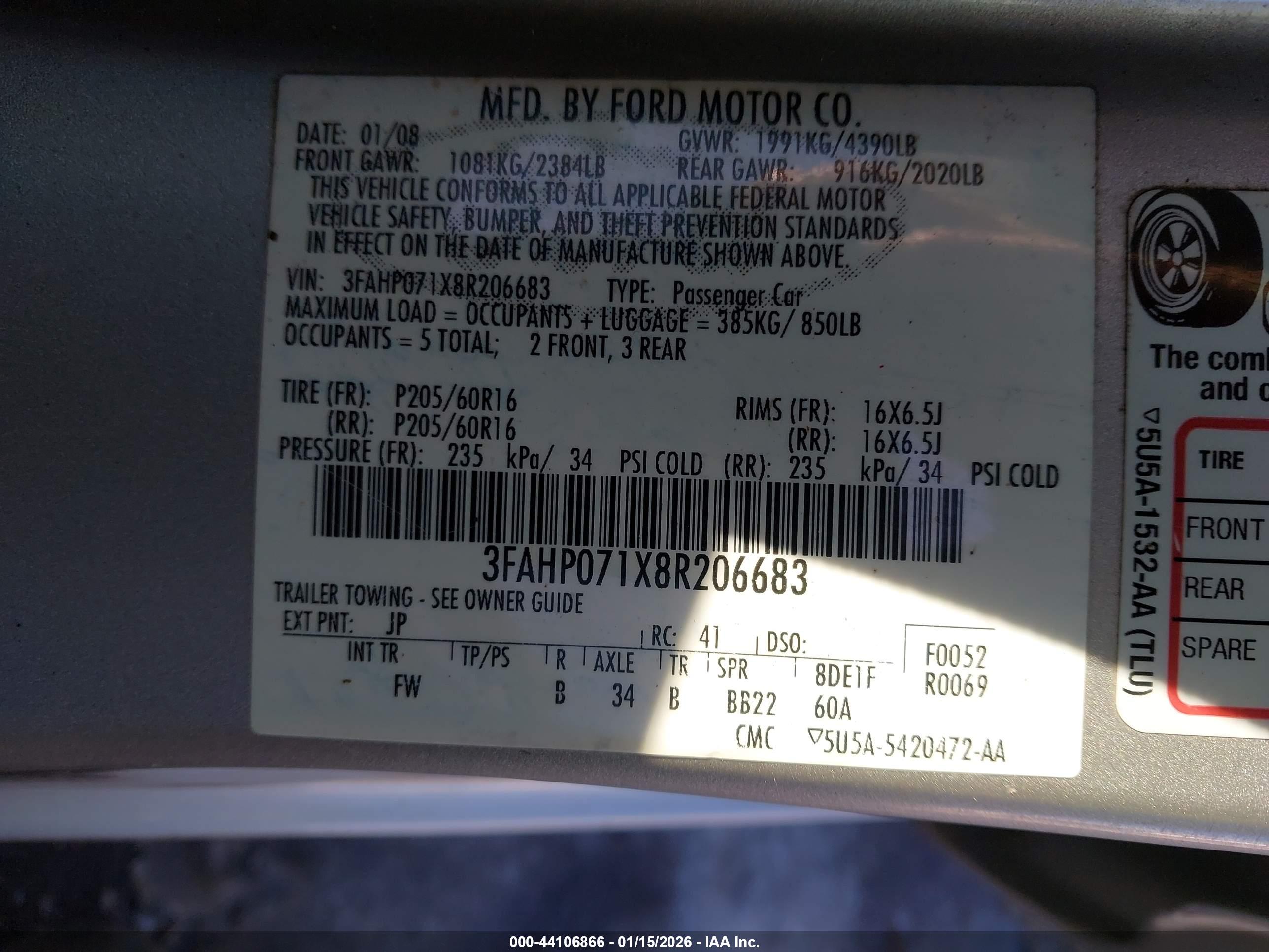 FORD FUSION image 9