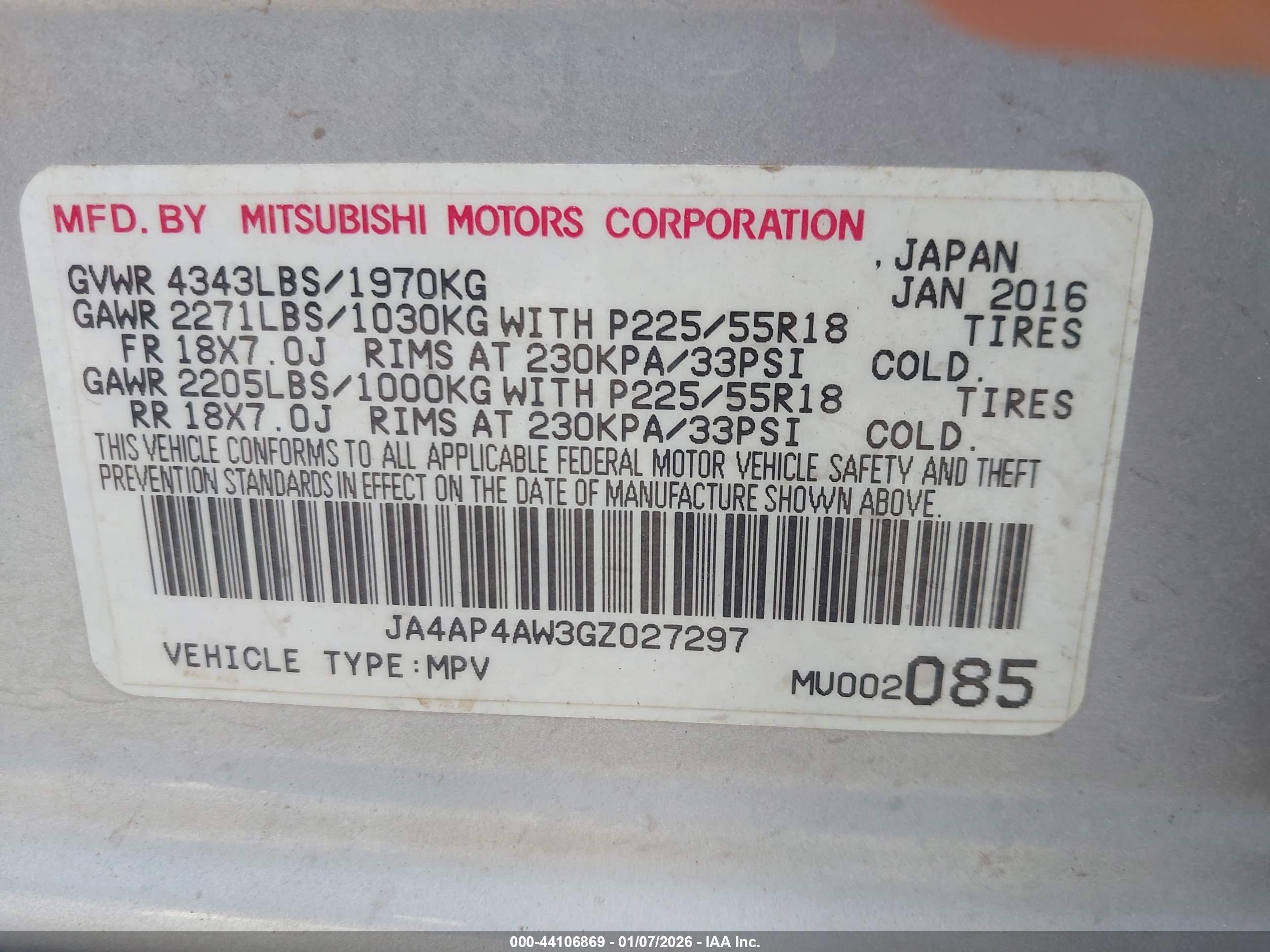MITSUBISHI OUTLANDER image 9