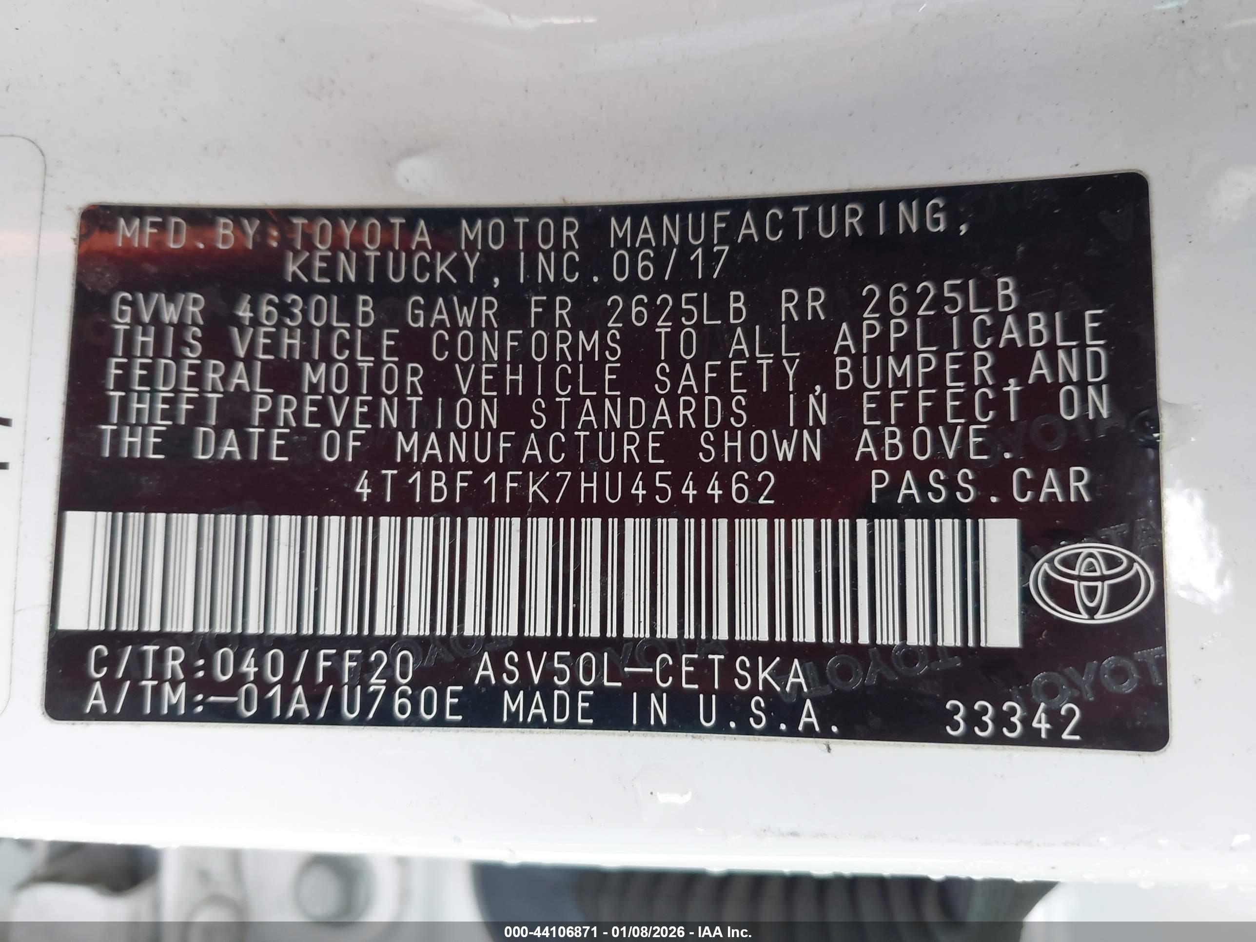 TOYOTA CAMRY image 9