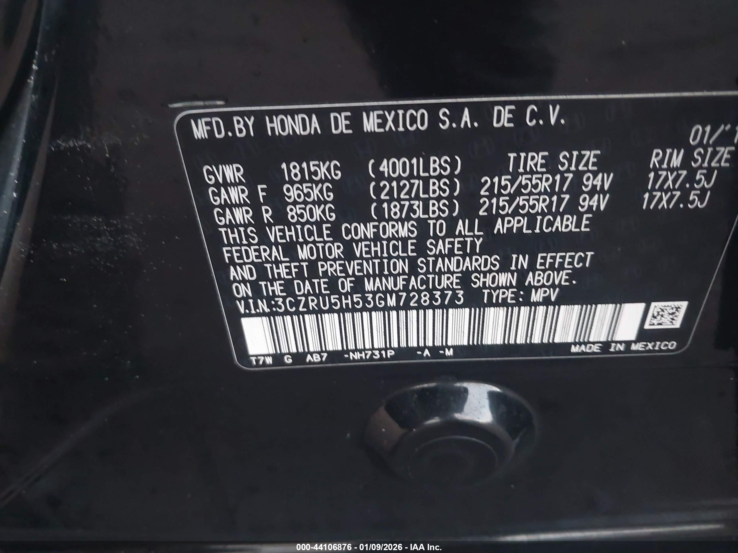 HONDA HR-V image 9