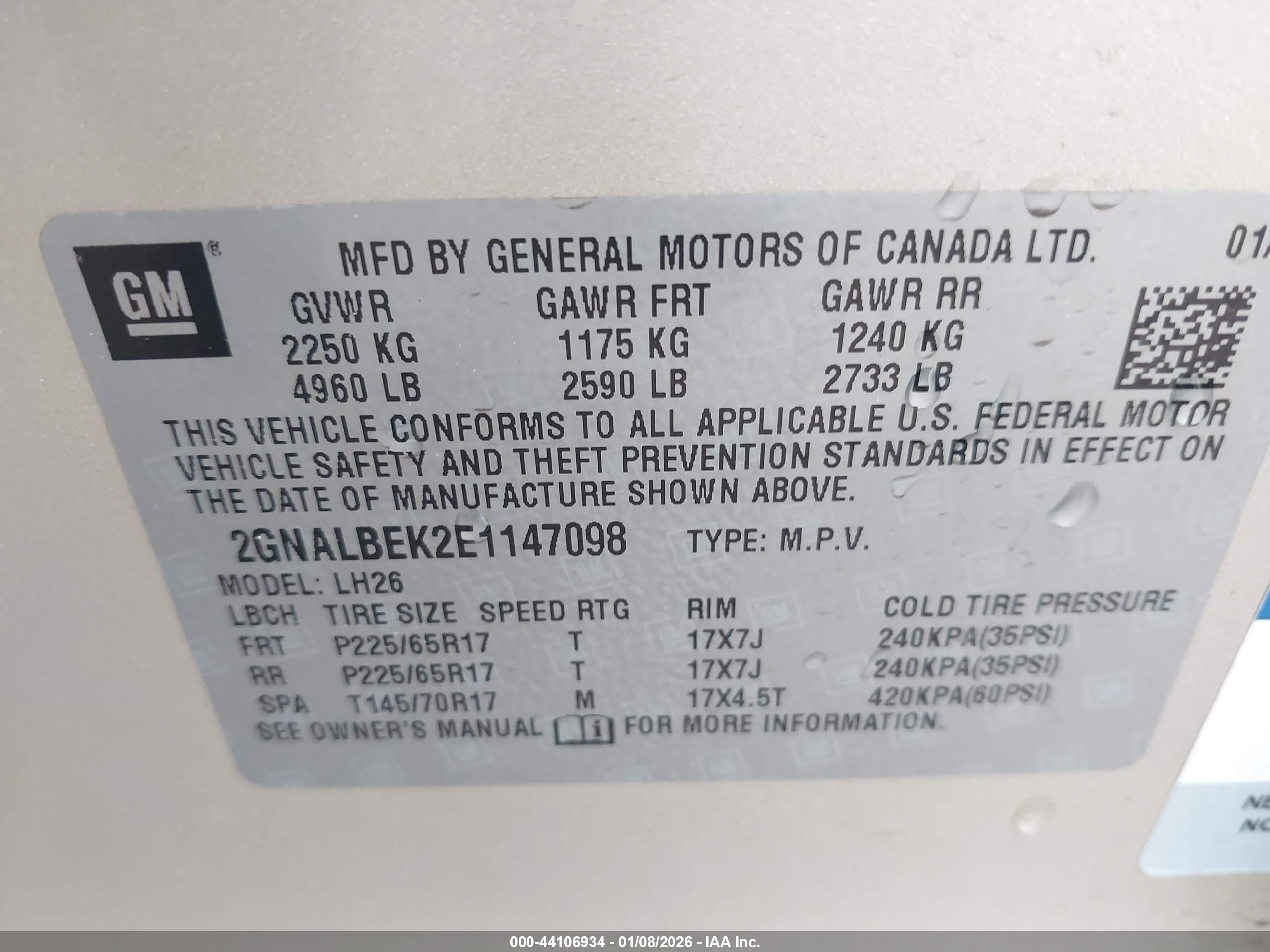 CHEVROLET EQUINOX image 9