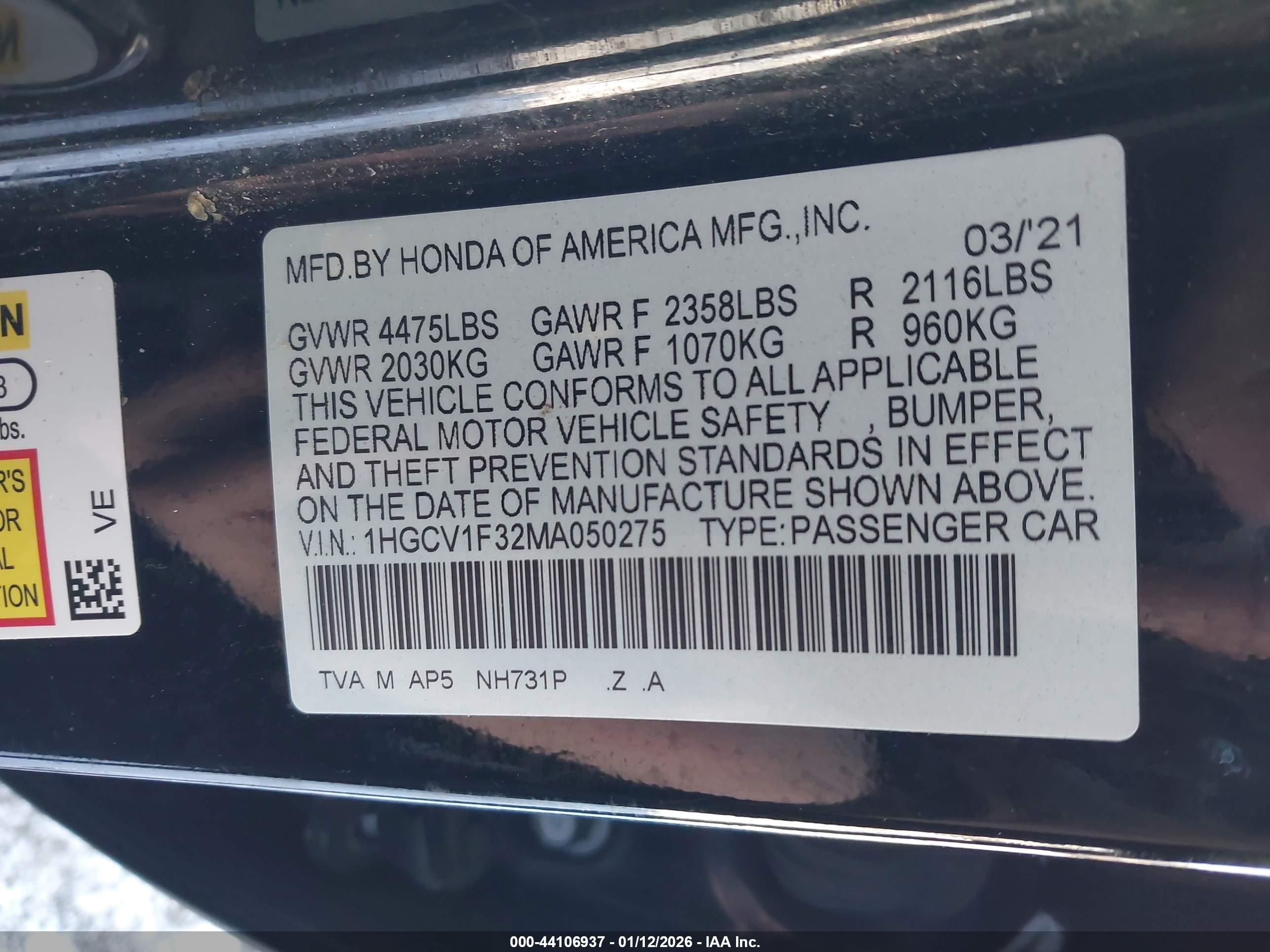 HONDA ACCORD image 9