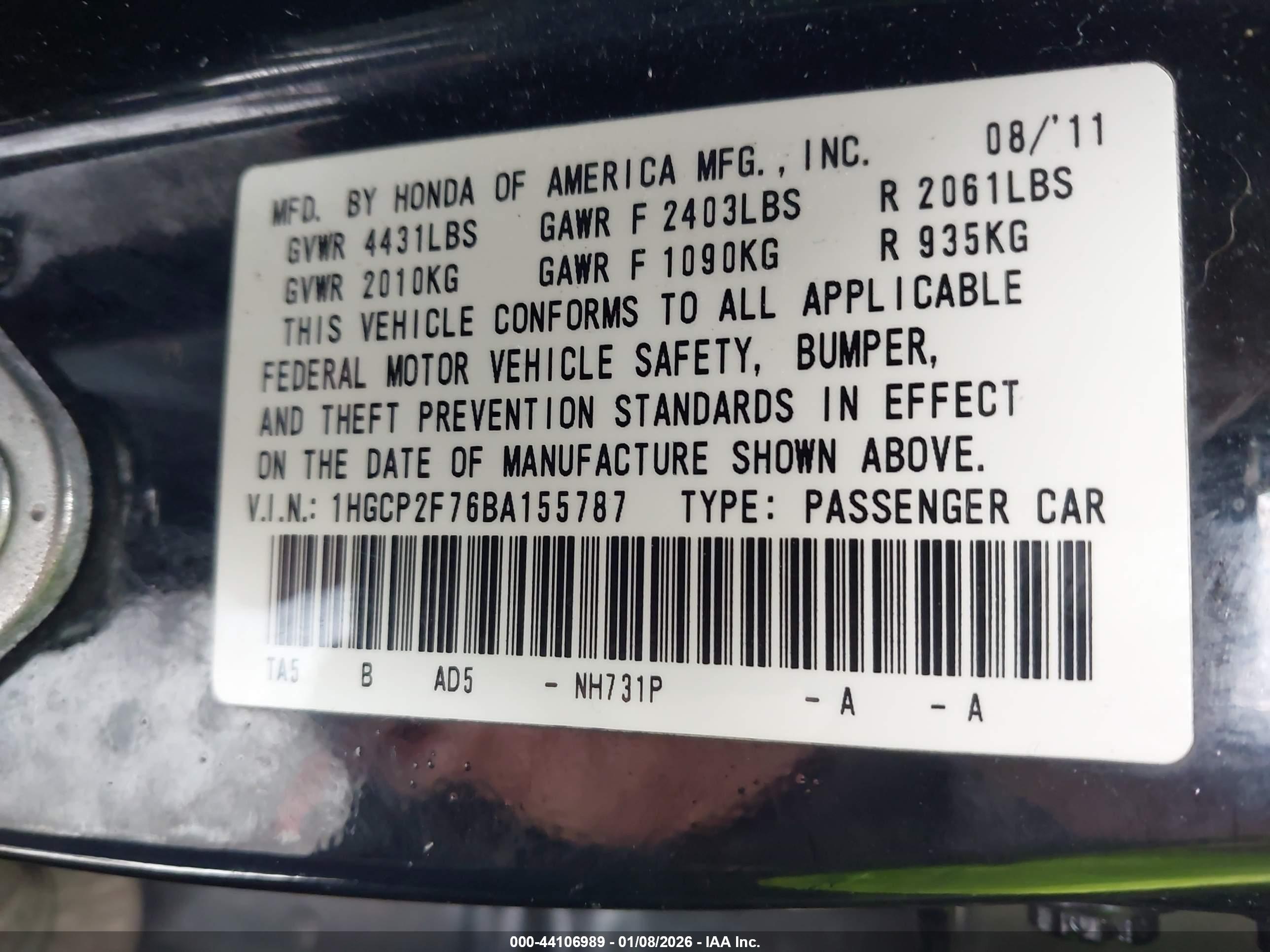 HONDA ACCORD image 9