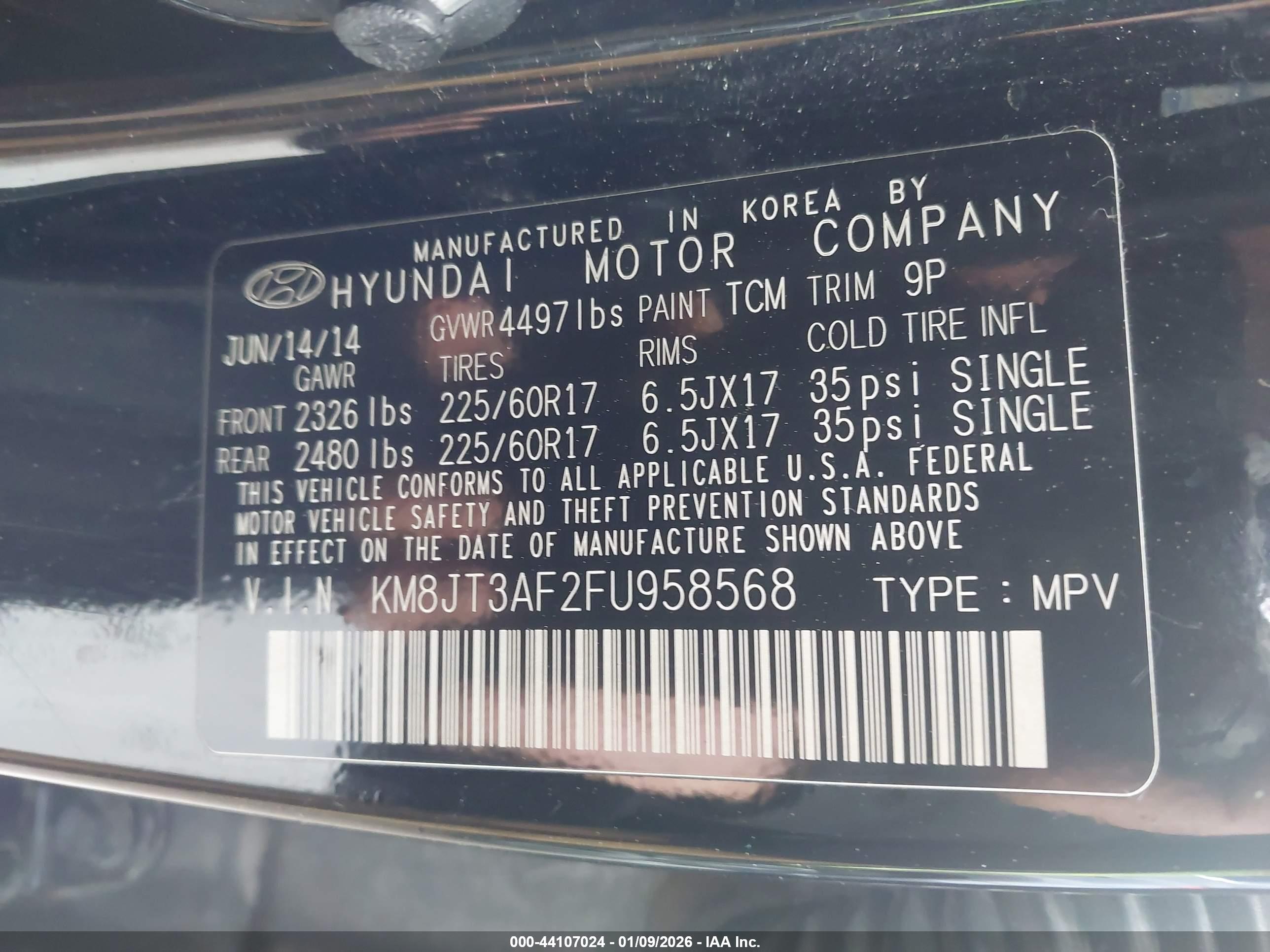 HYUNDAI TUCSON image 9