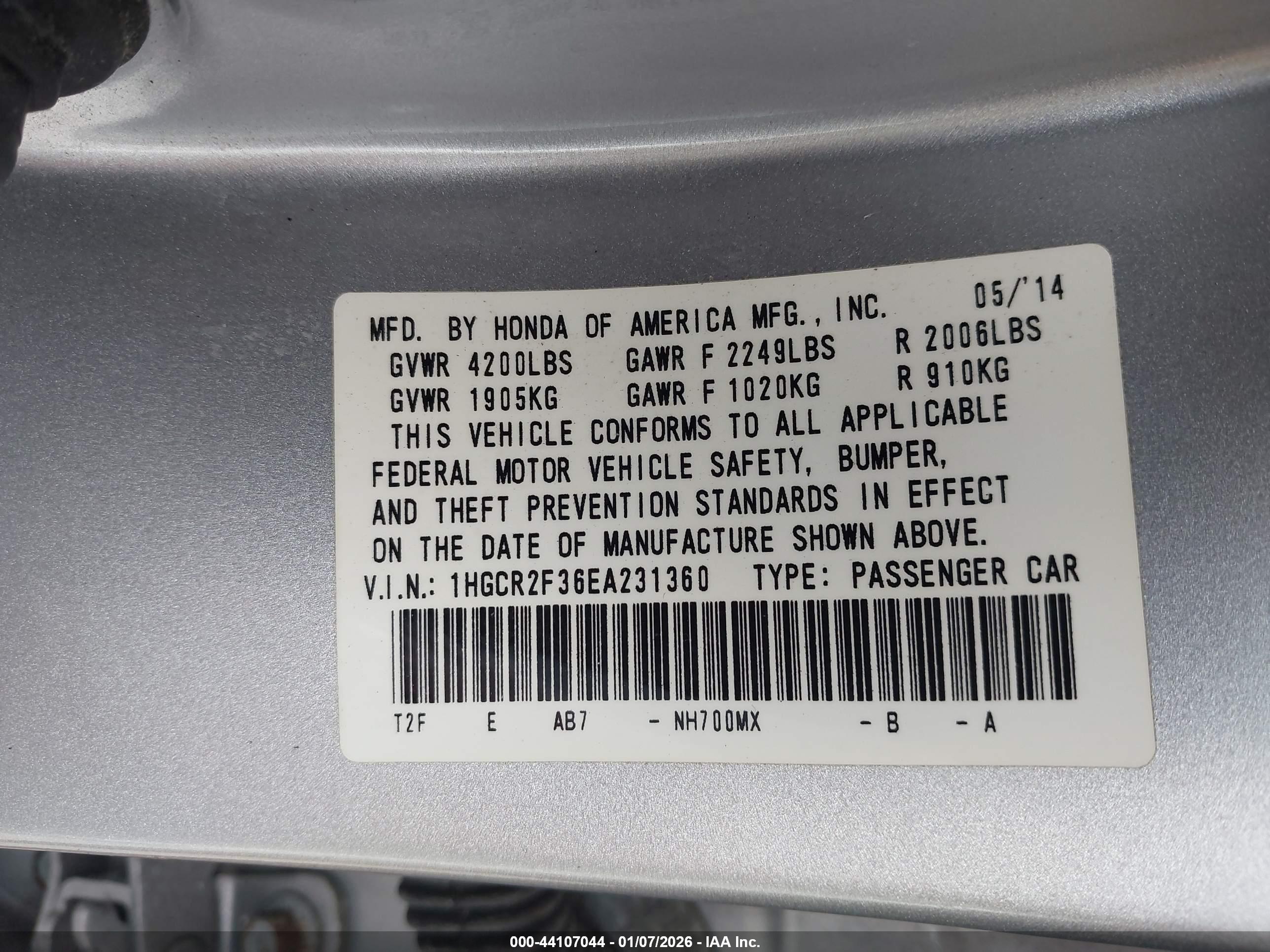 HONDA ACCORD image 9