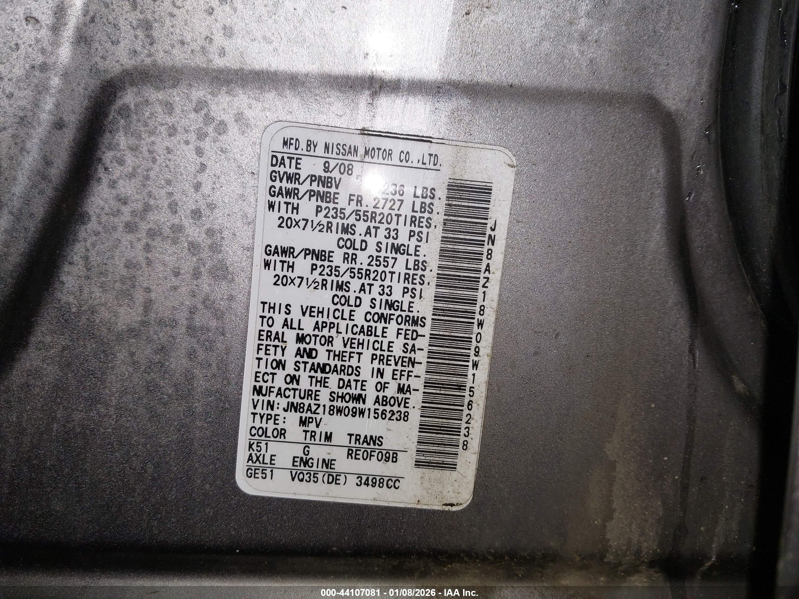 NISSAN MURANO image 9