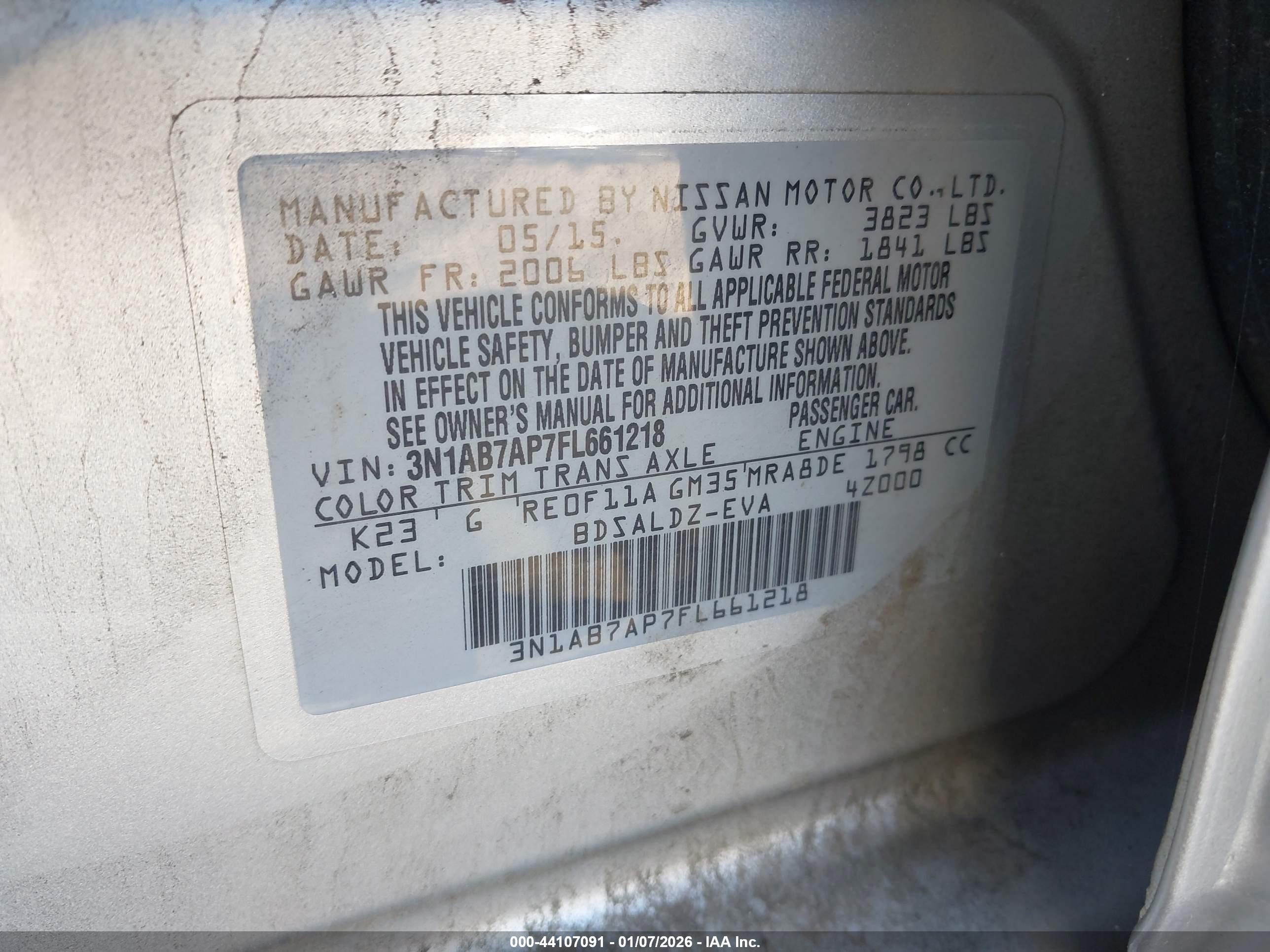 NISSAN SENTRA image 9