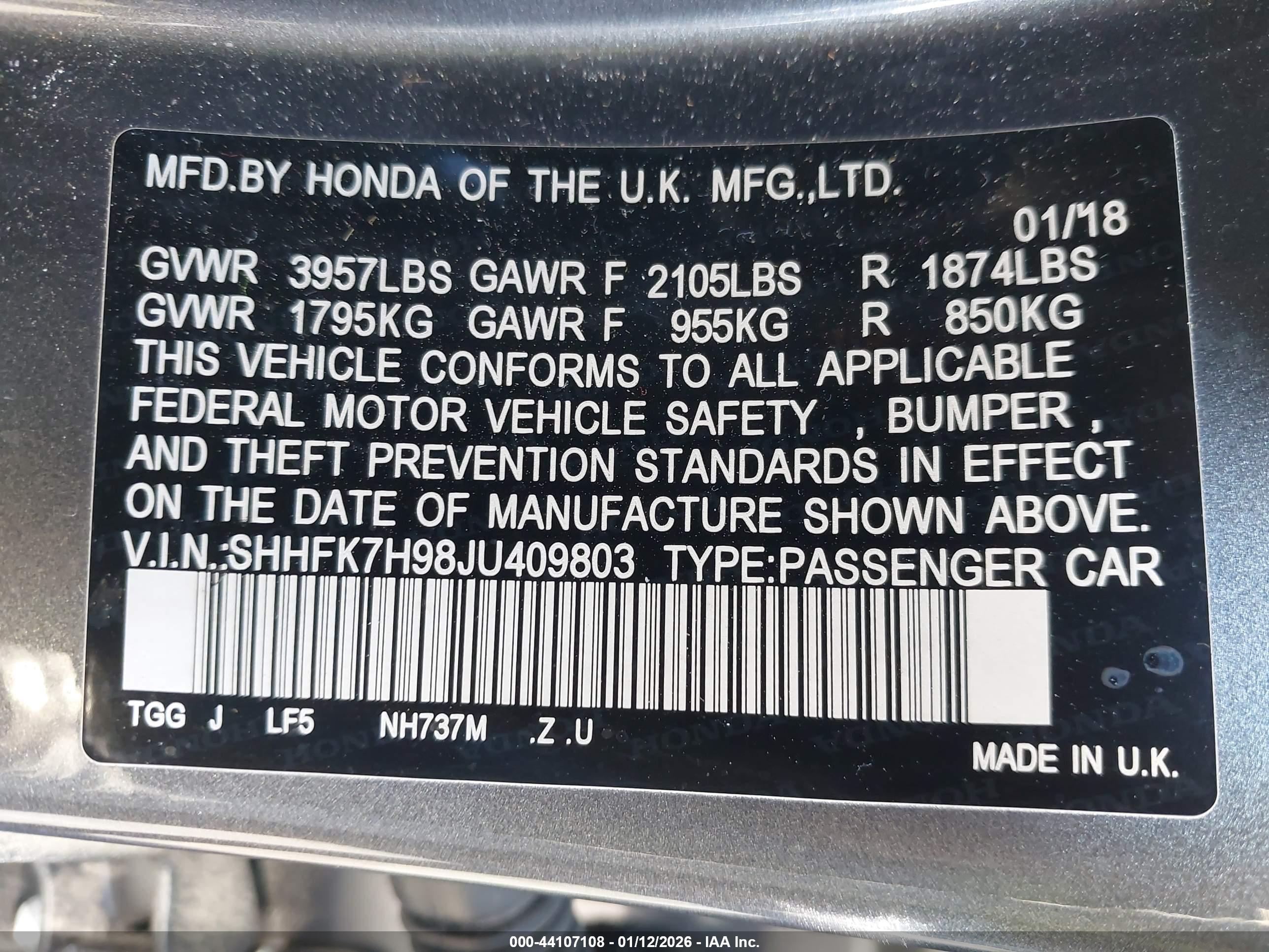 HONDA CIVIC image 9