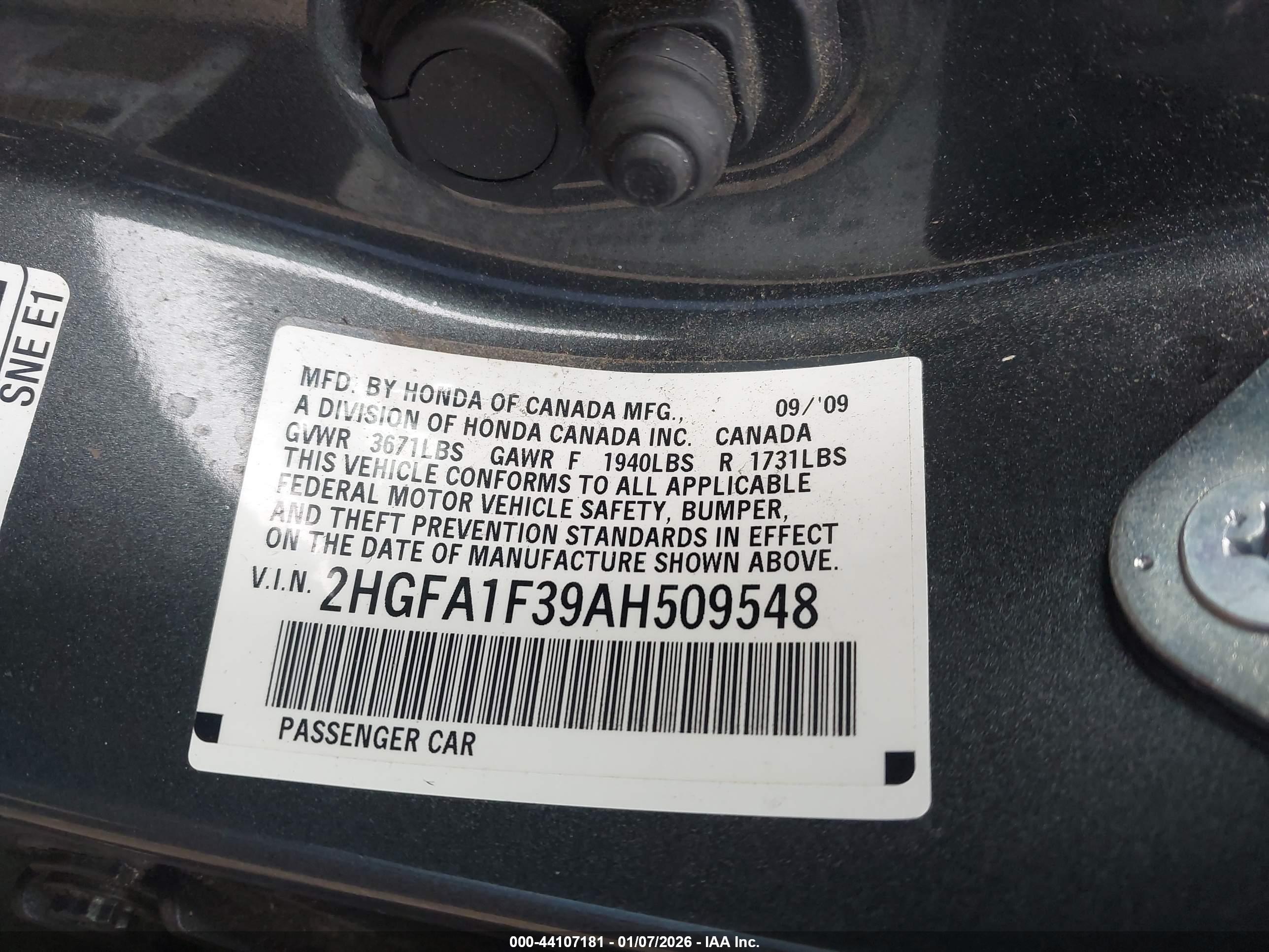HONDA CIVIC image 9