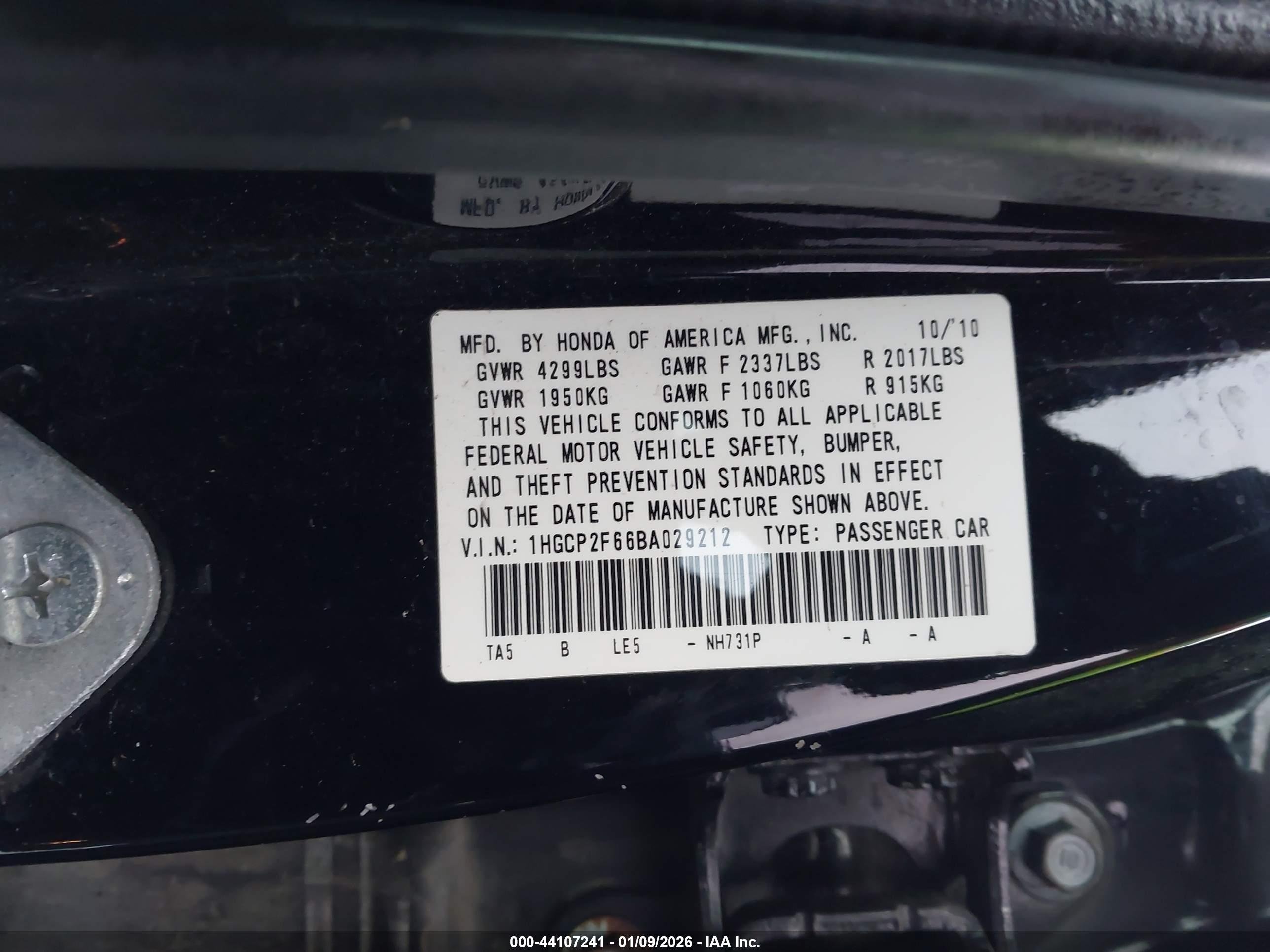 HONDA ACCORD image 9