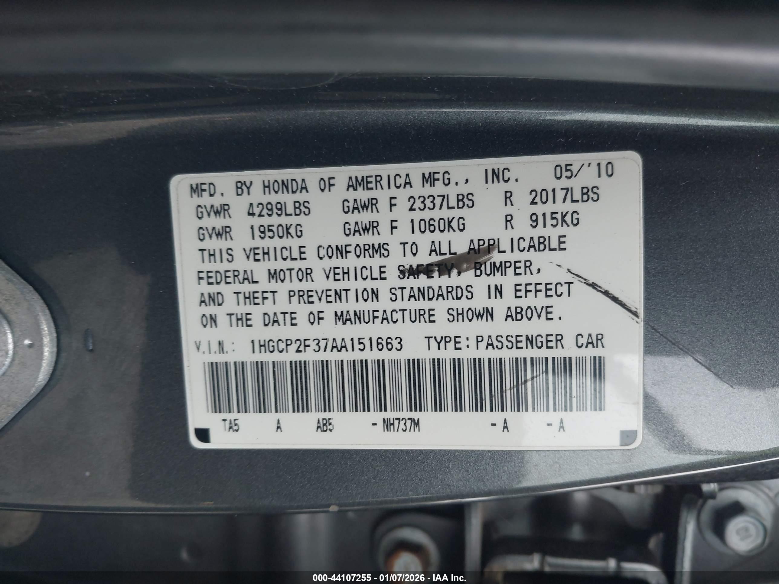 HONDA ACCORD image 9