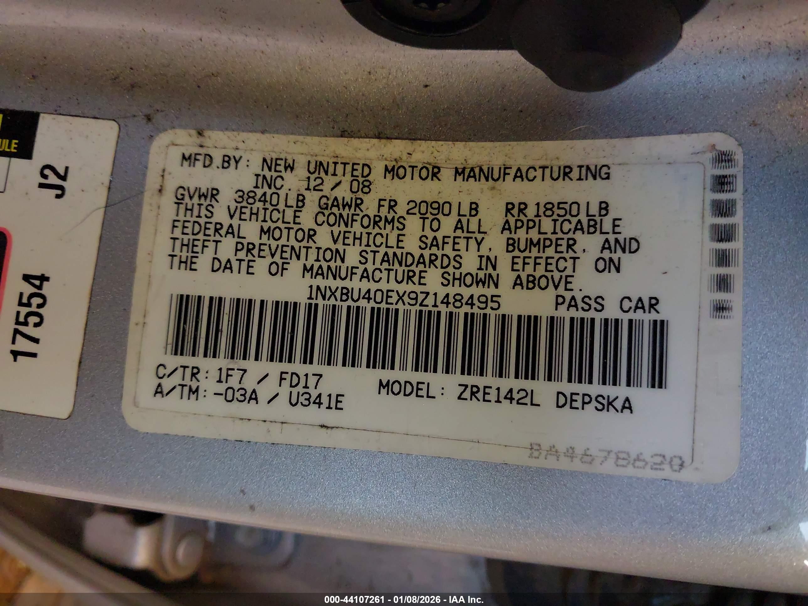 TOYOTA COROLLA image 9