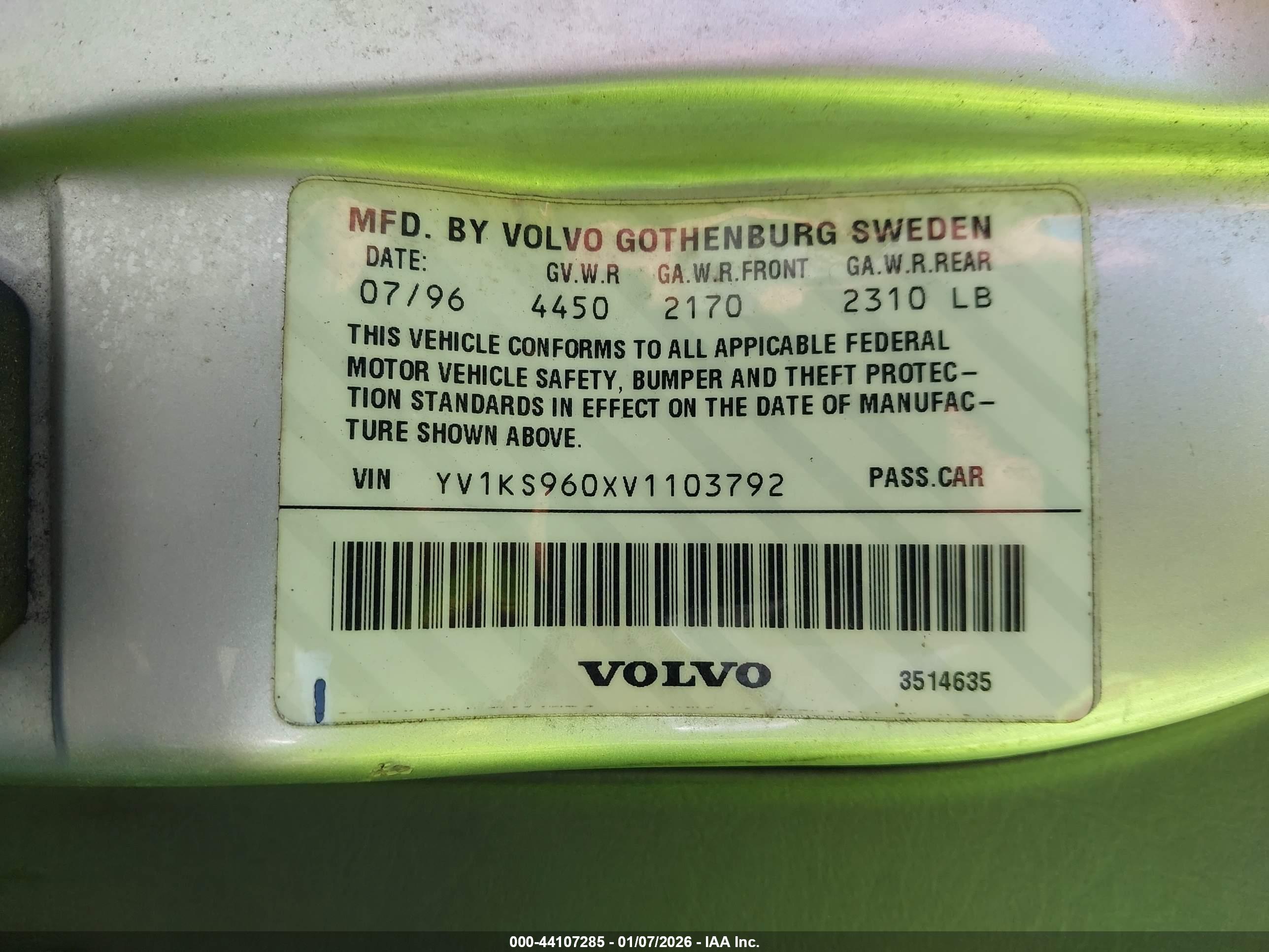 VOLVO 960 image 9