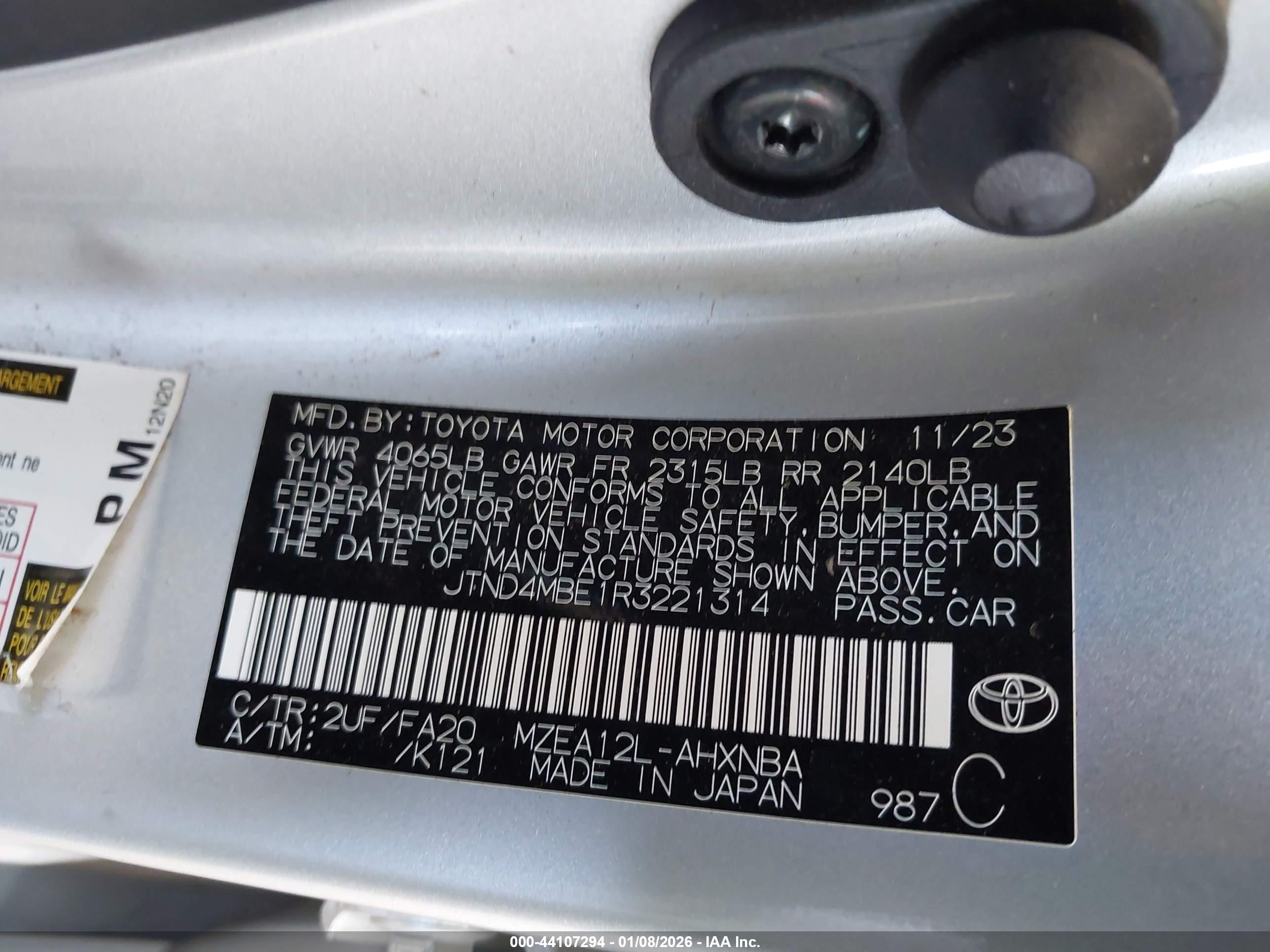 TOYOTA COROLLA image 9