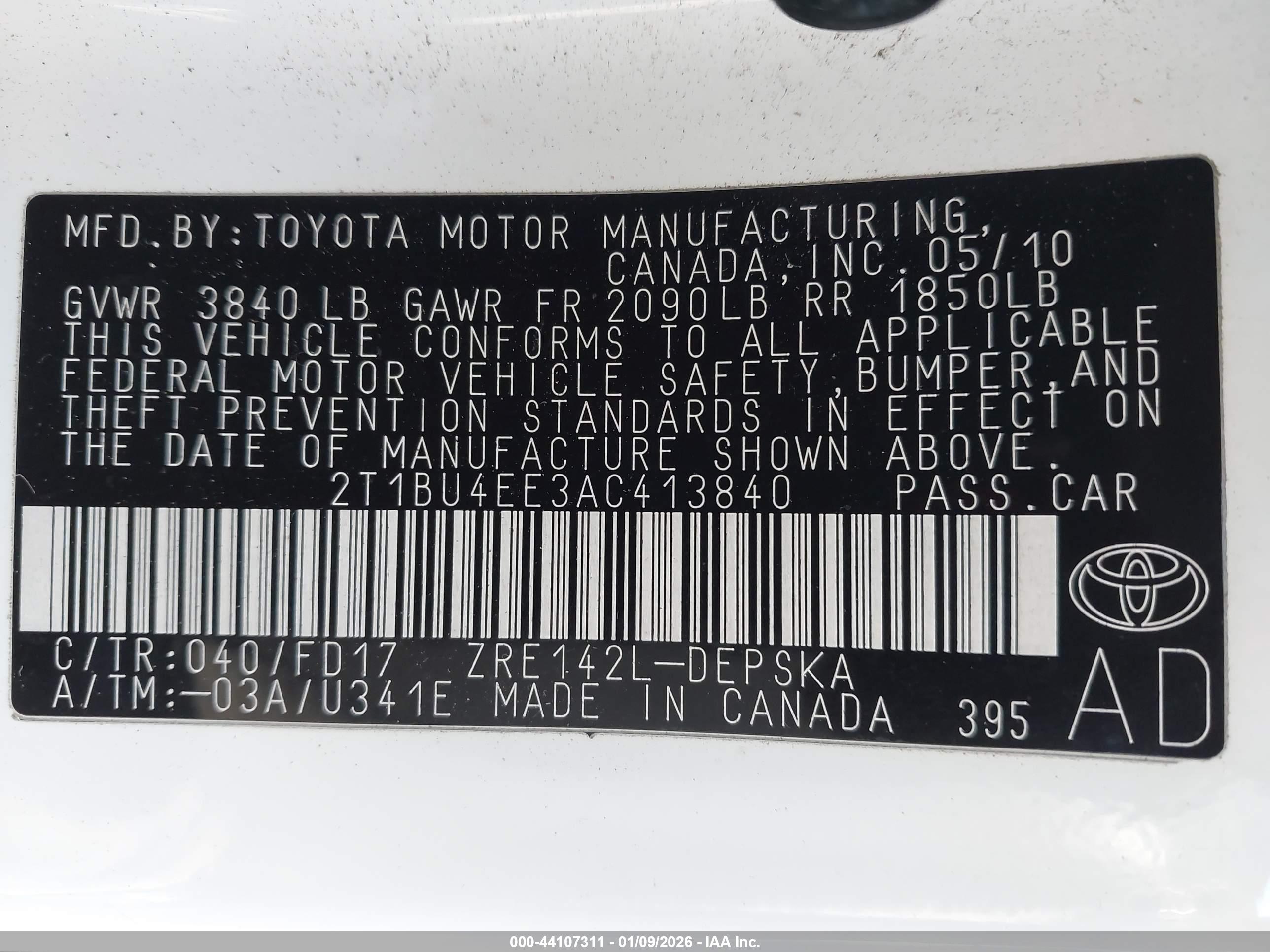 TOYOTA COROLLA image 9