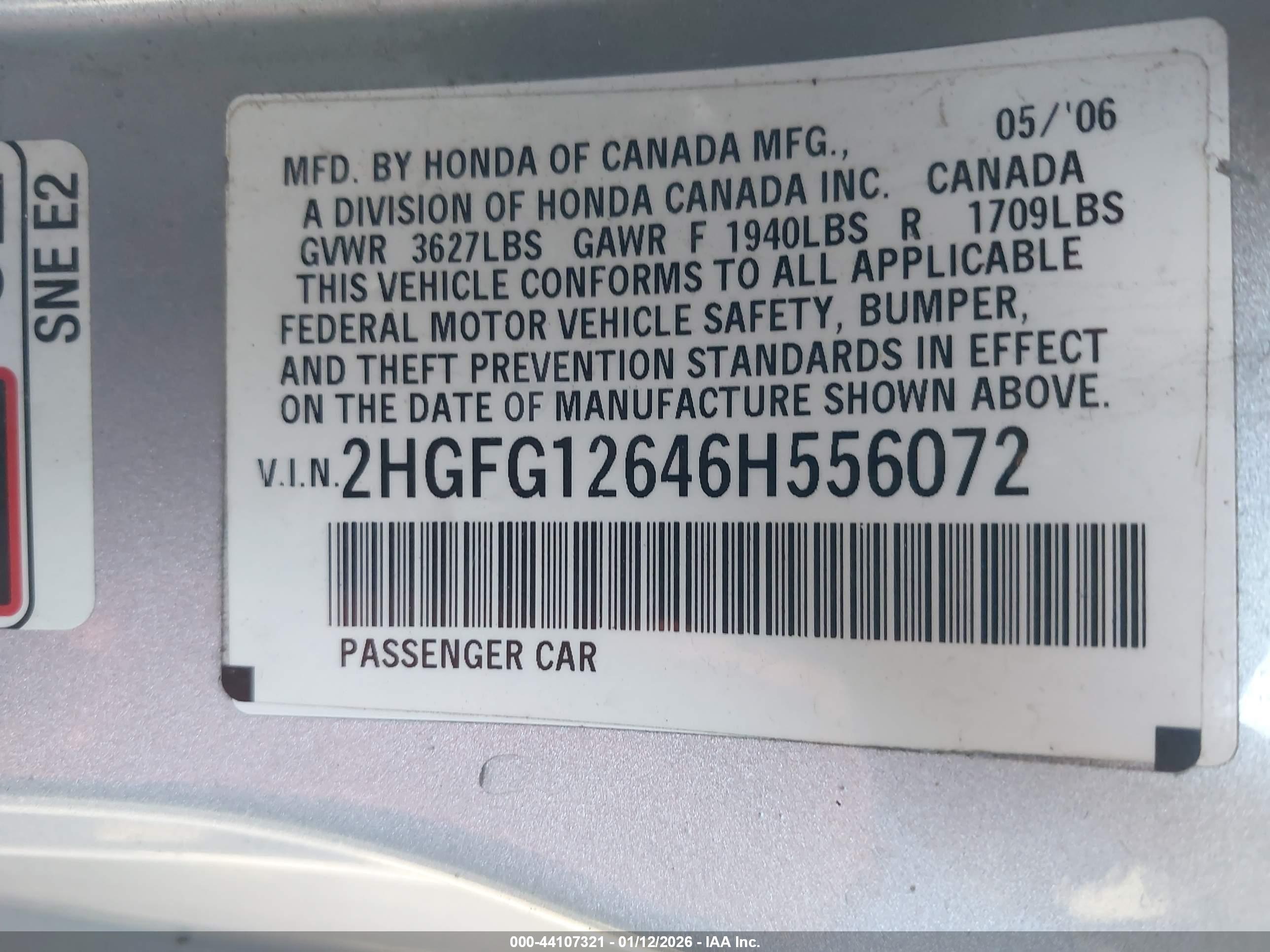 HONDA CIVIC image 9
