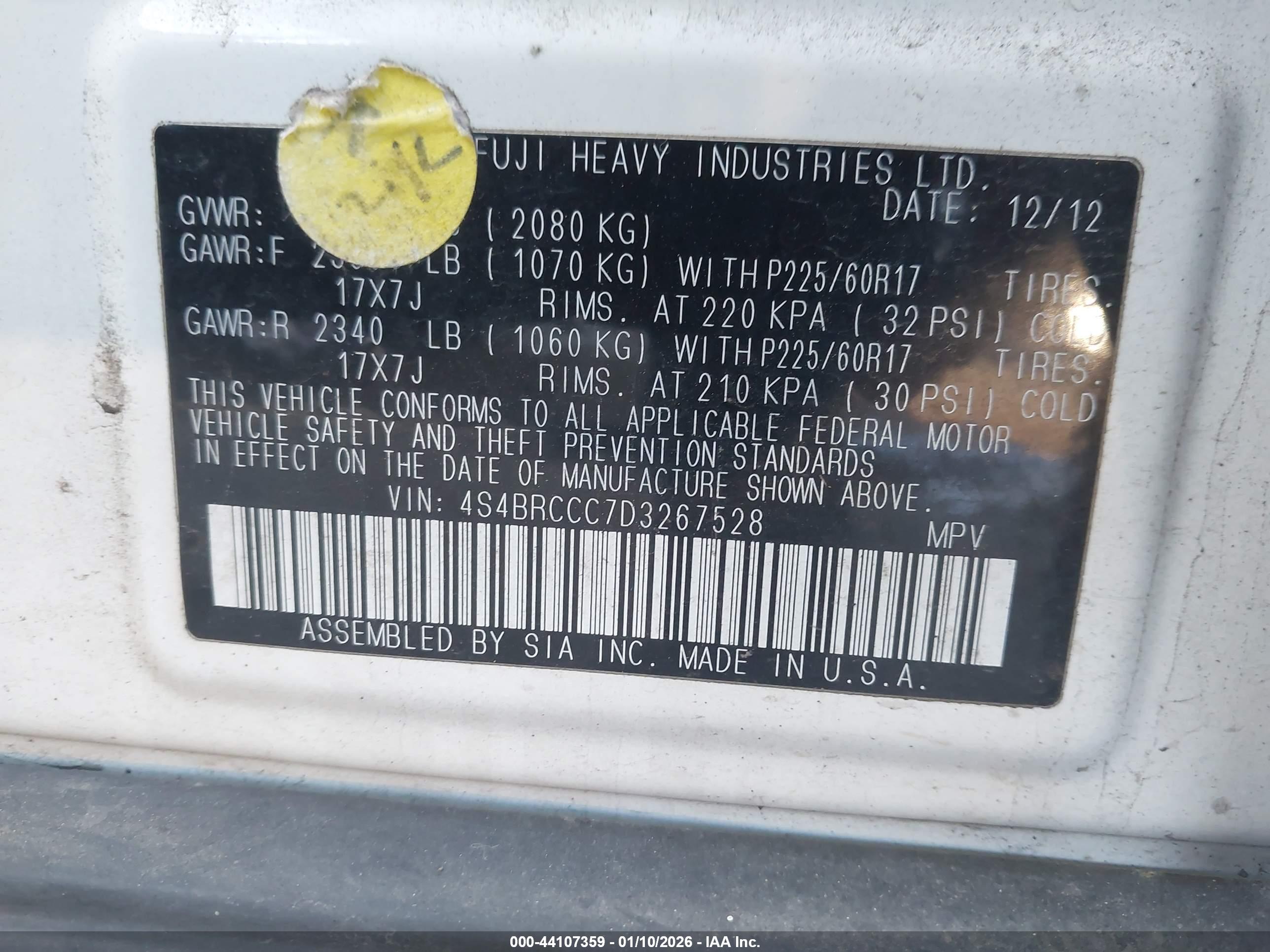 SUBARU OUTBACK image 9