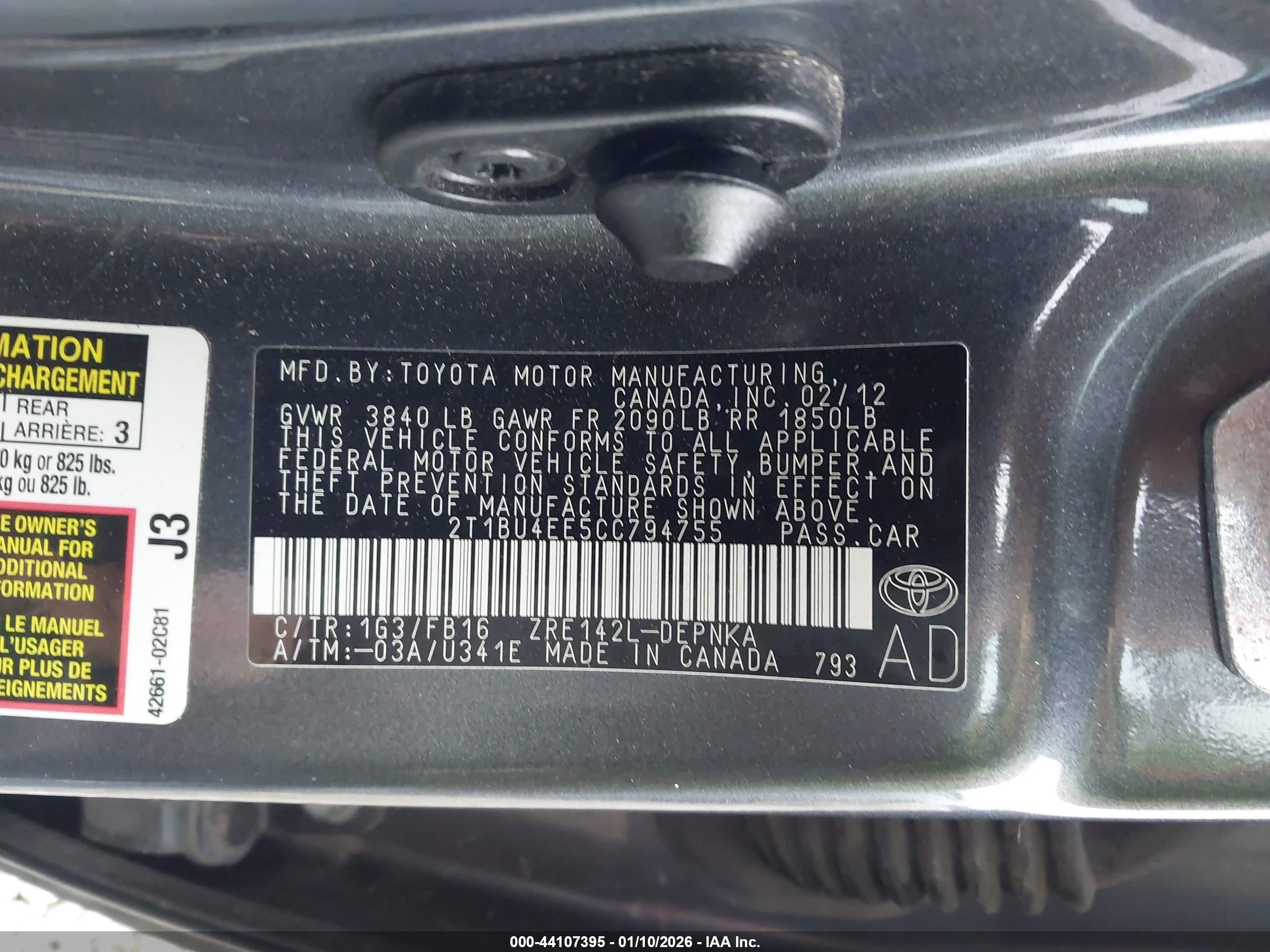 TOYOTA COROLLA image 9