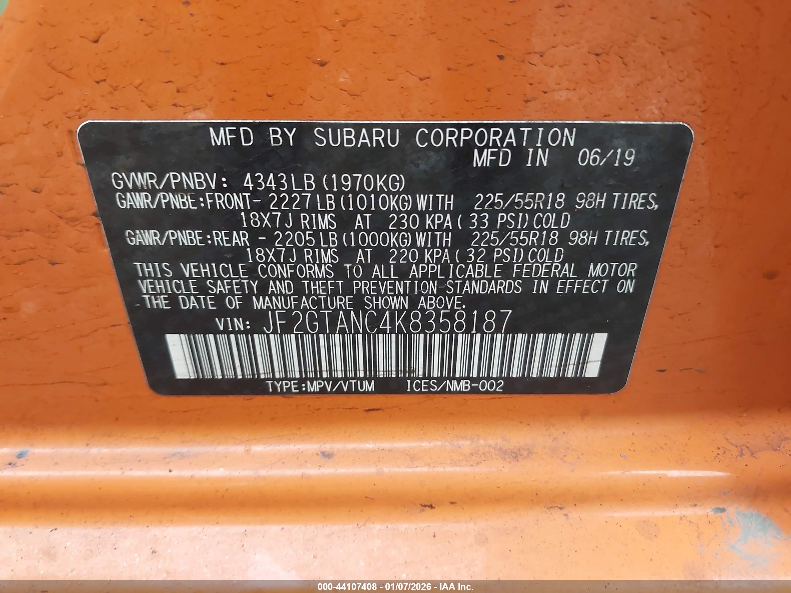 SUBARU CROSSTREK image 9