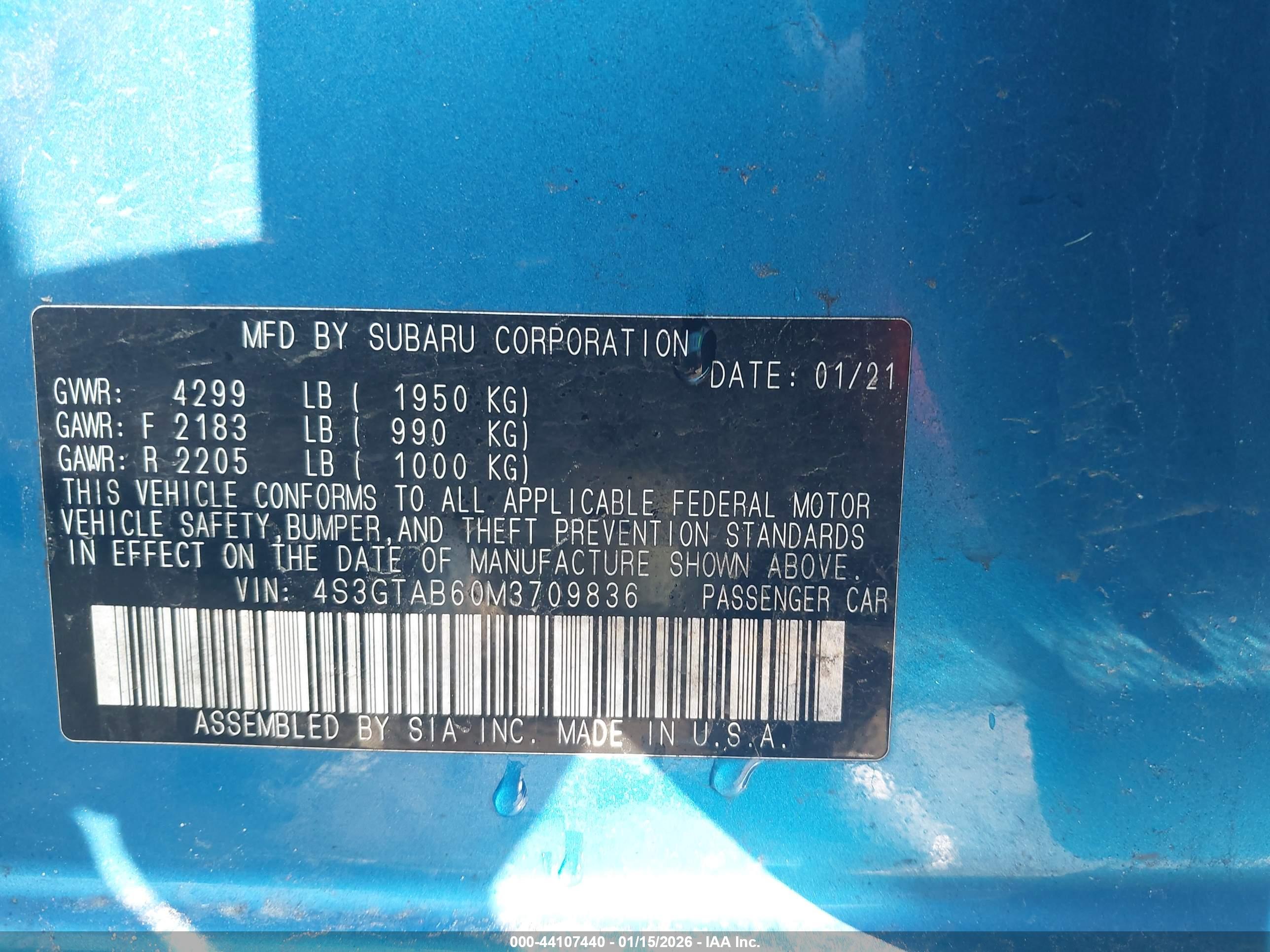 SUBARU IMPREZA image 9