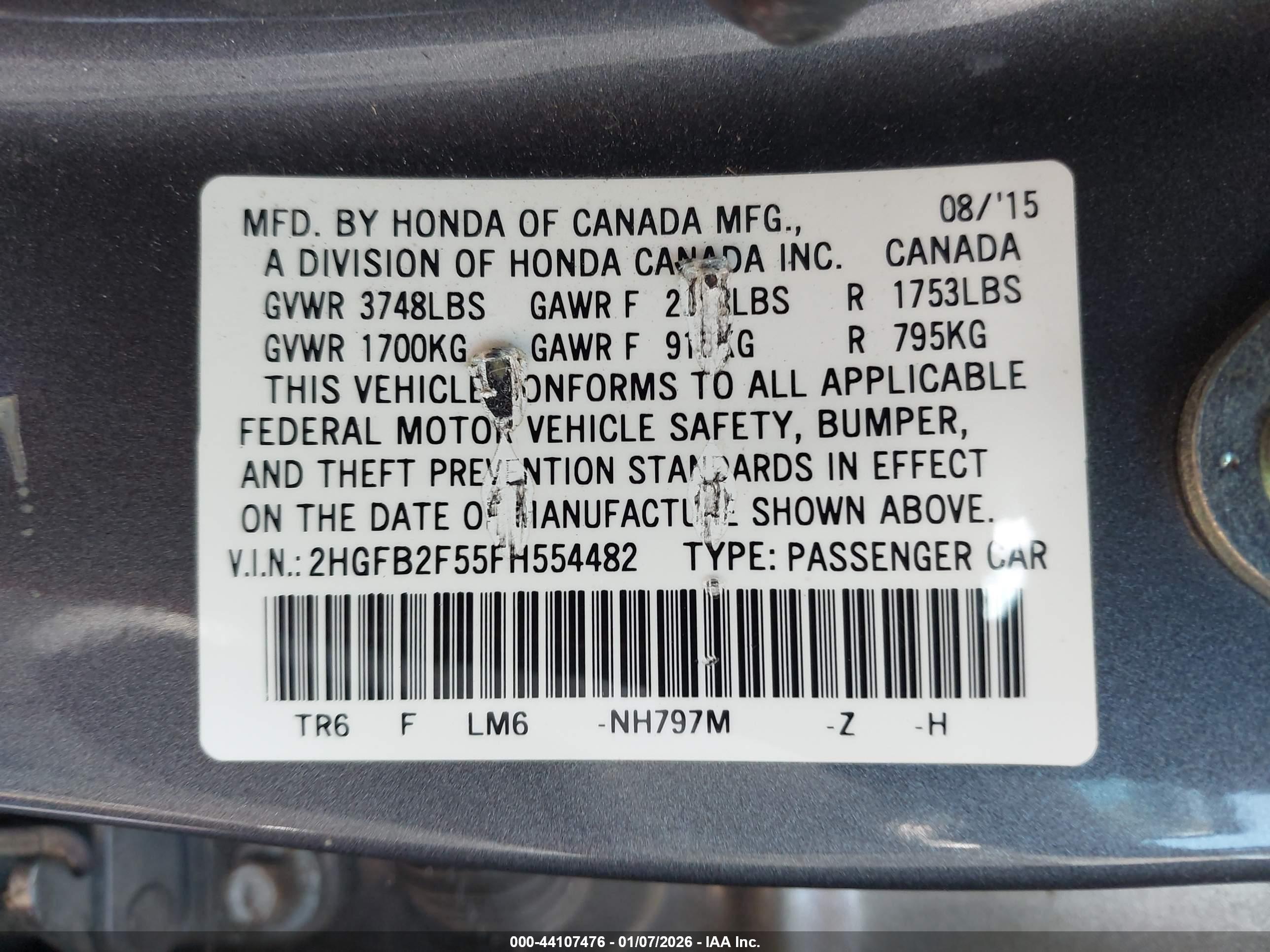 HONDA CIVIC image 9