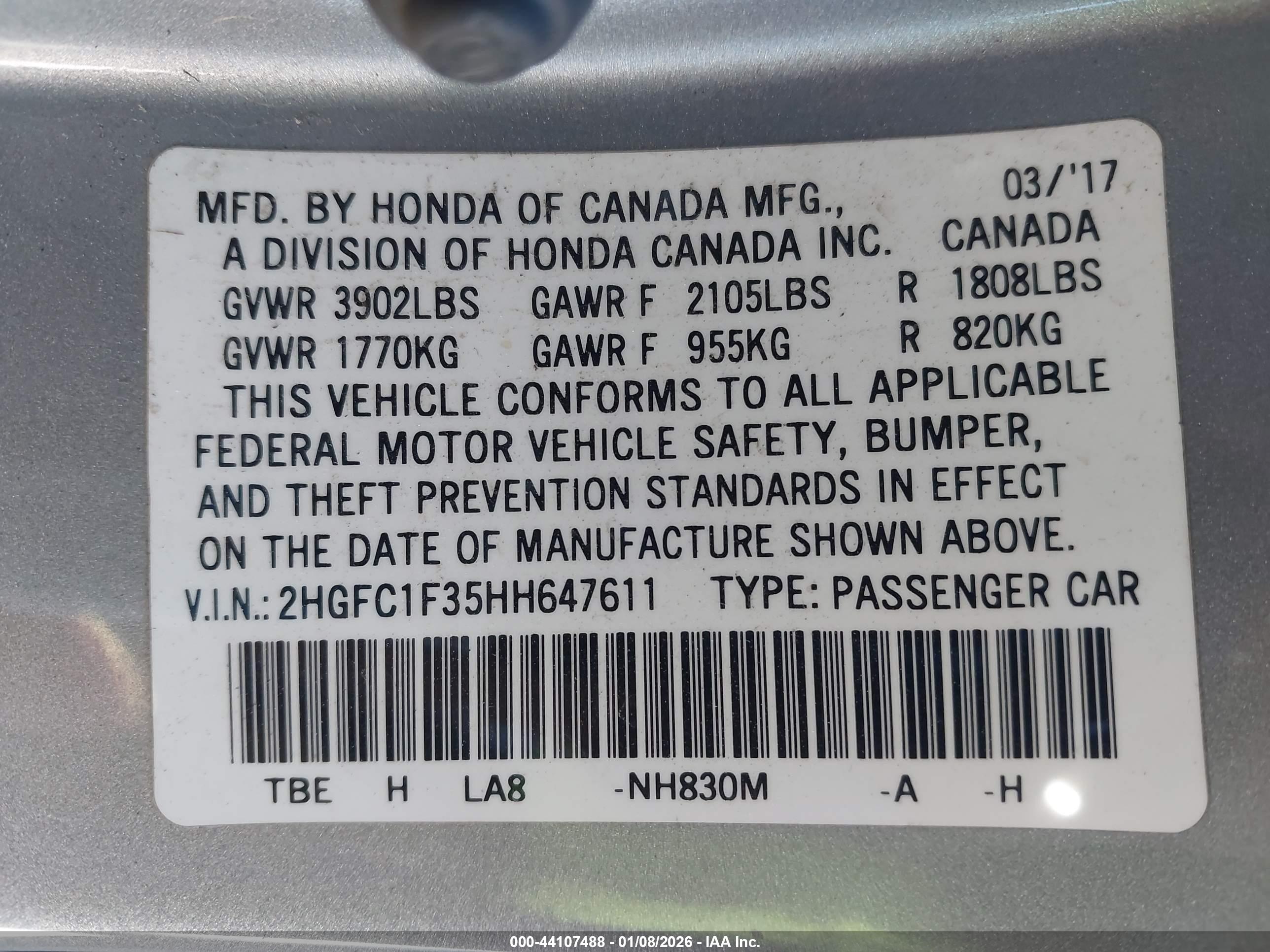 HONDA CIVIC image 9