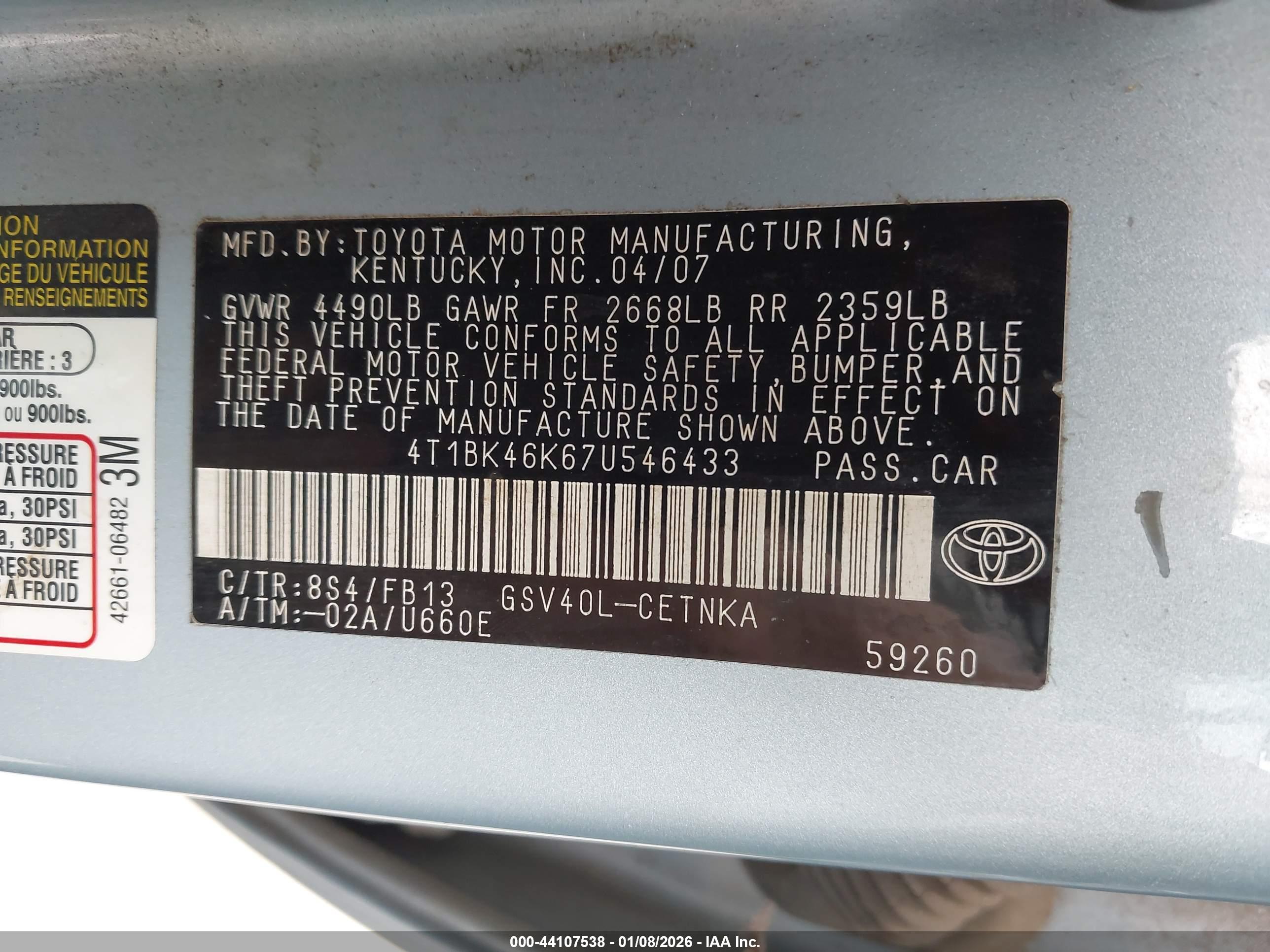 TOYOTA CAMRY image 9
