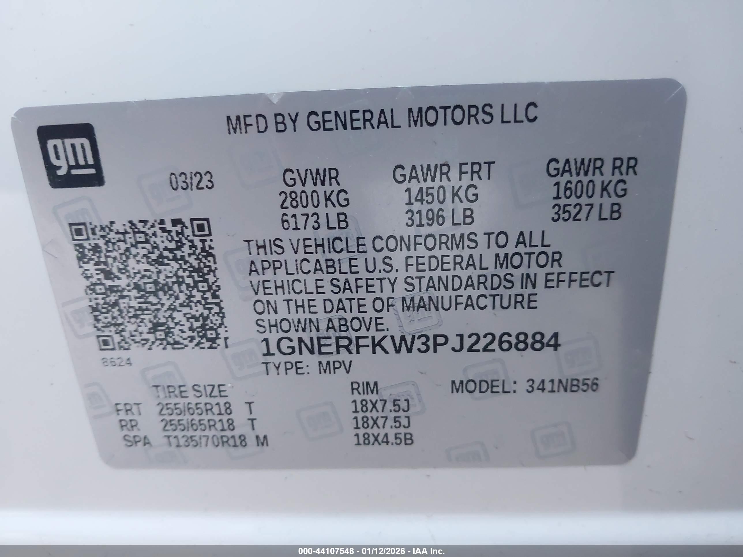 CHEVROLET TRAVERSE image 9