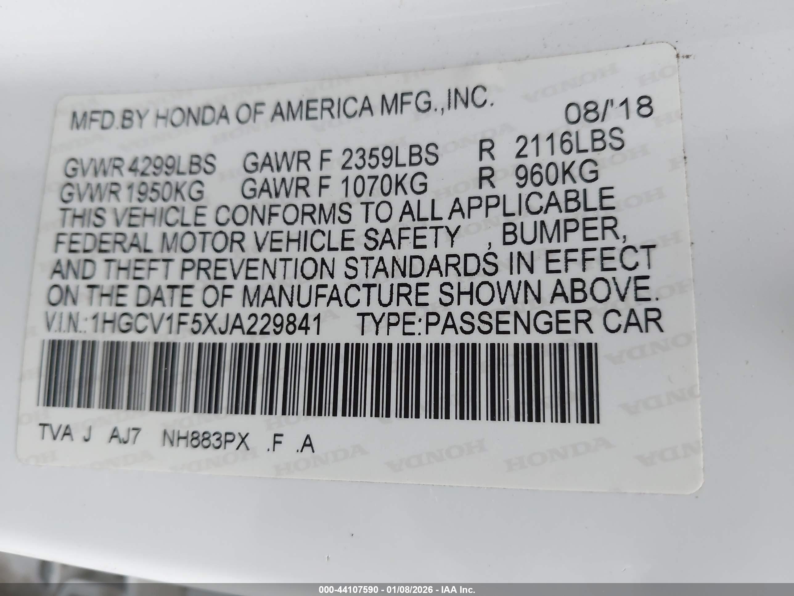 HONDA ACCORD image 9