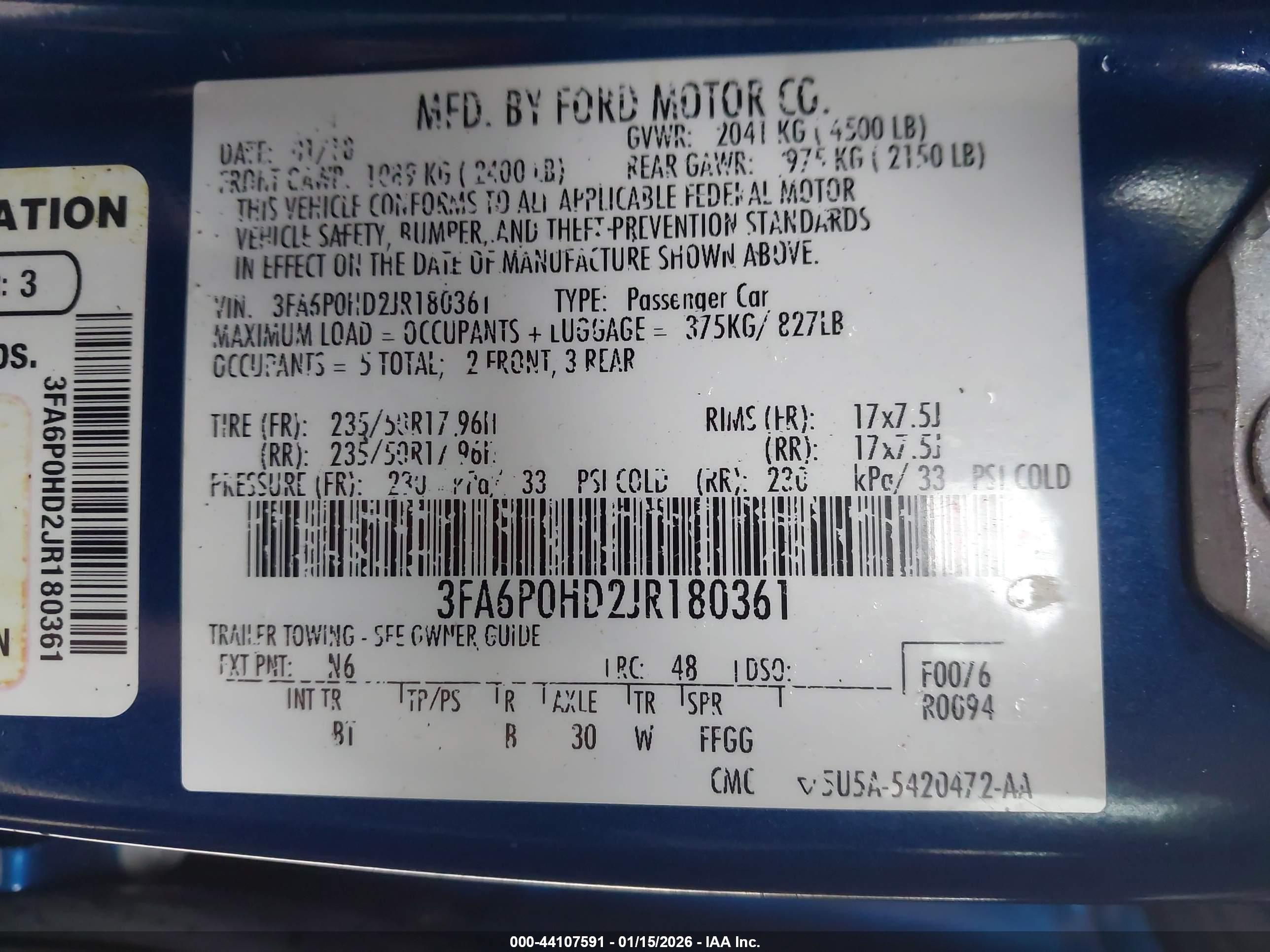 FORD FUSION image 9