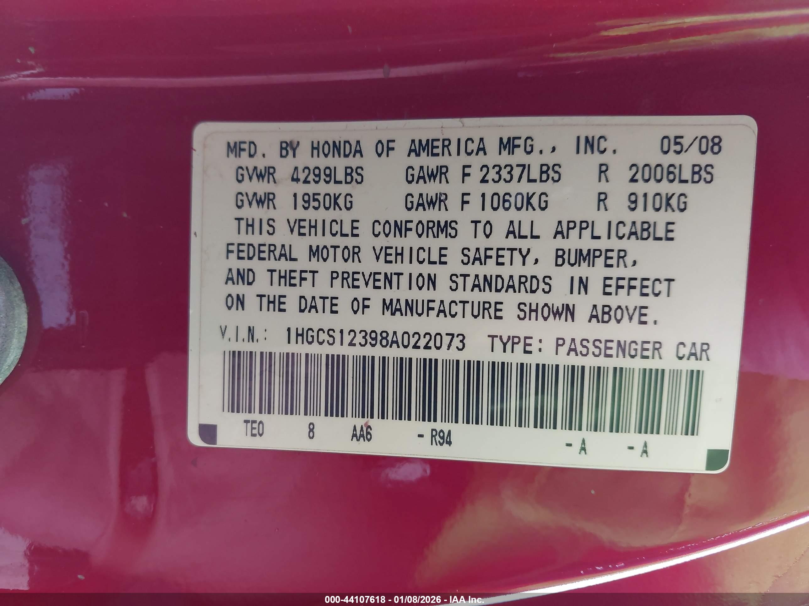 HONDA ACCORD image 9