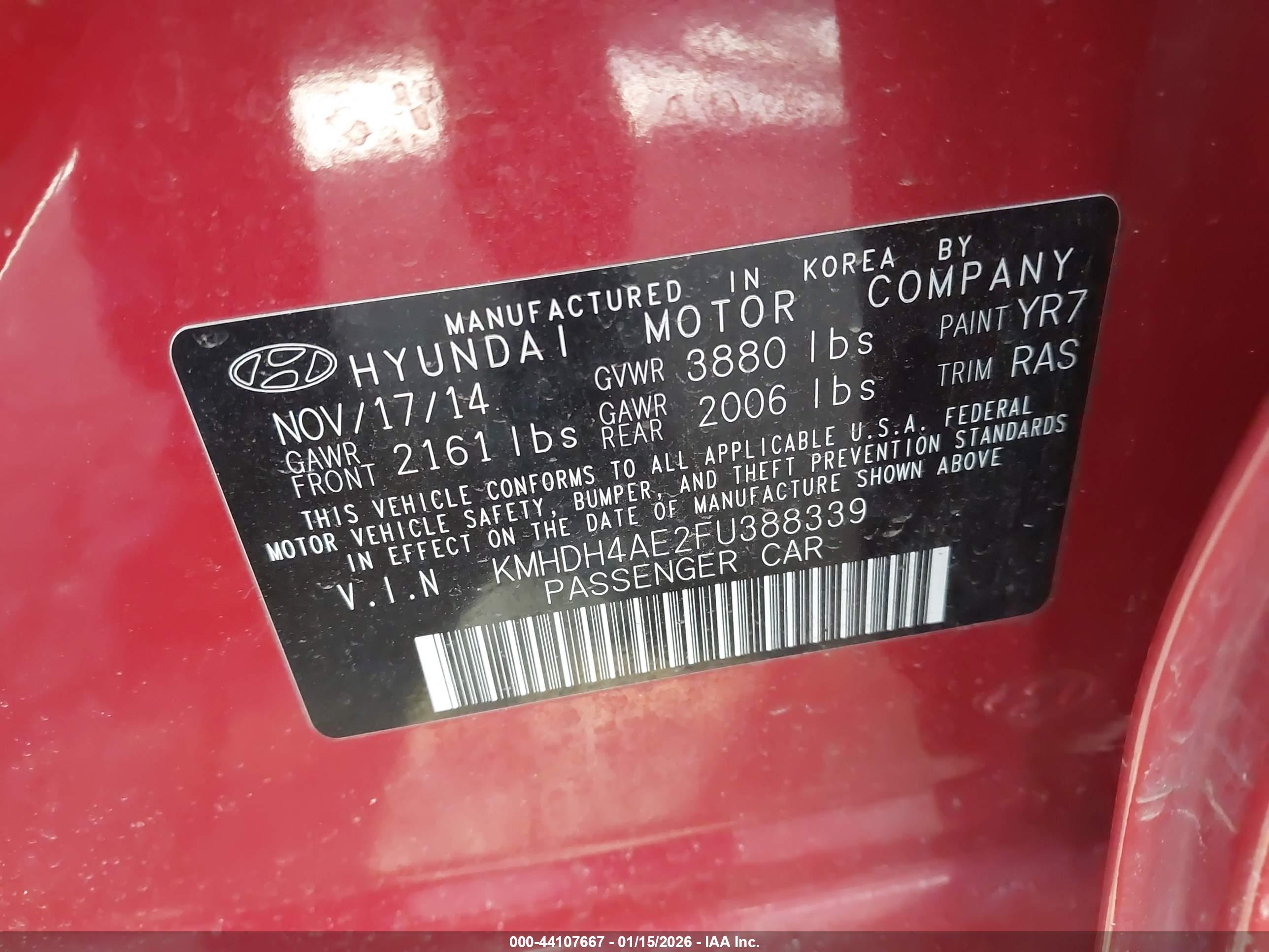 HYUNDAI ELANTRA image 9