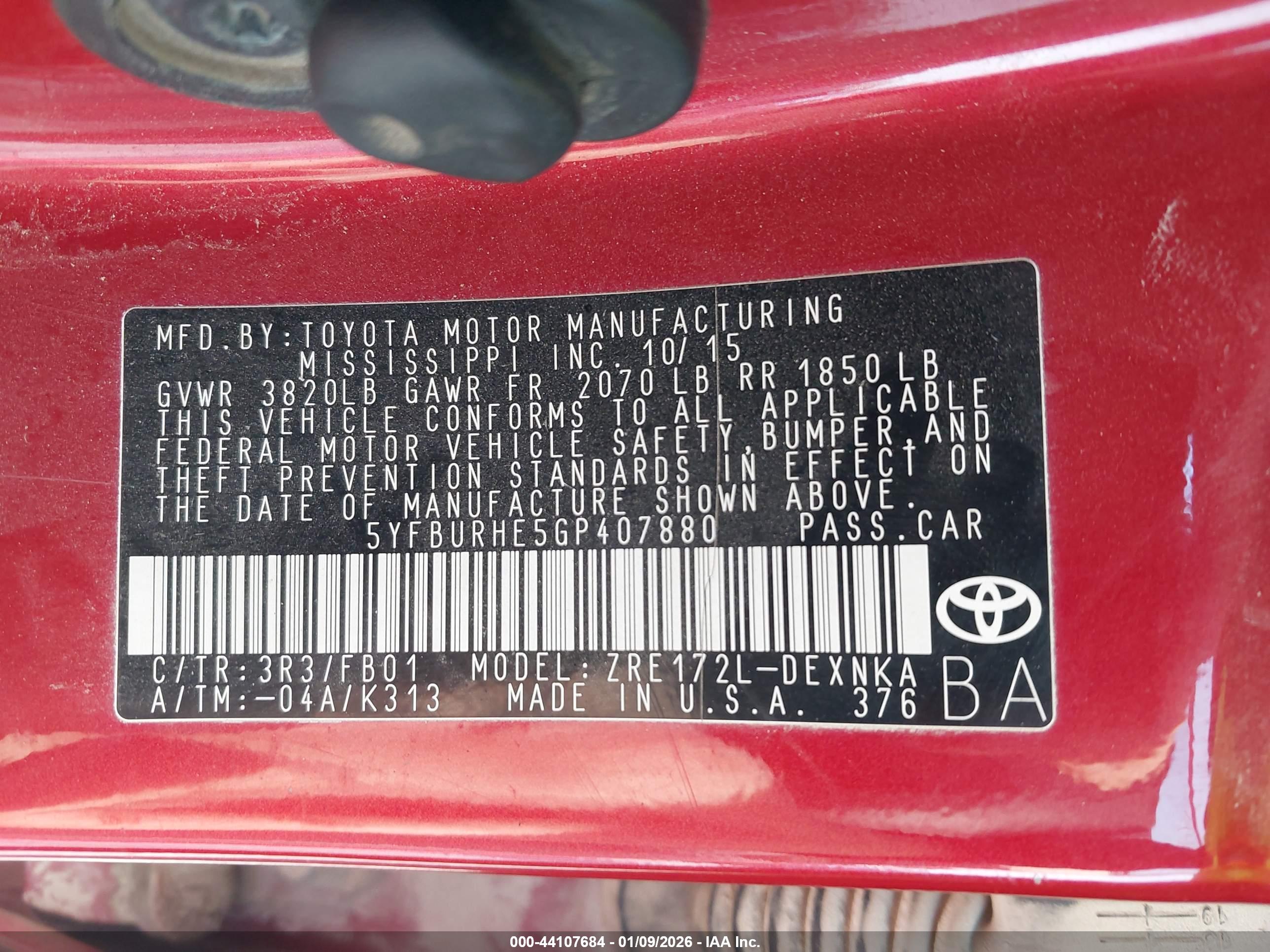 TOYOTA COROLLA image 9