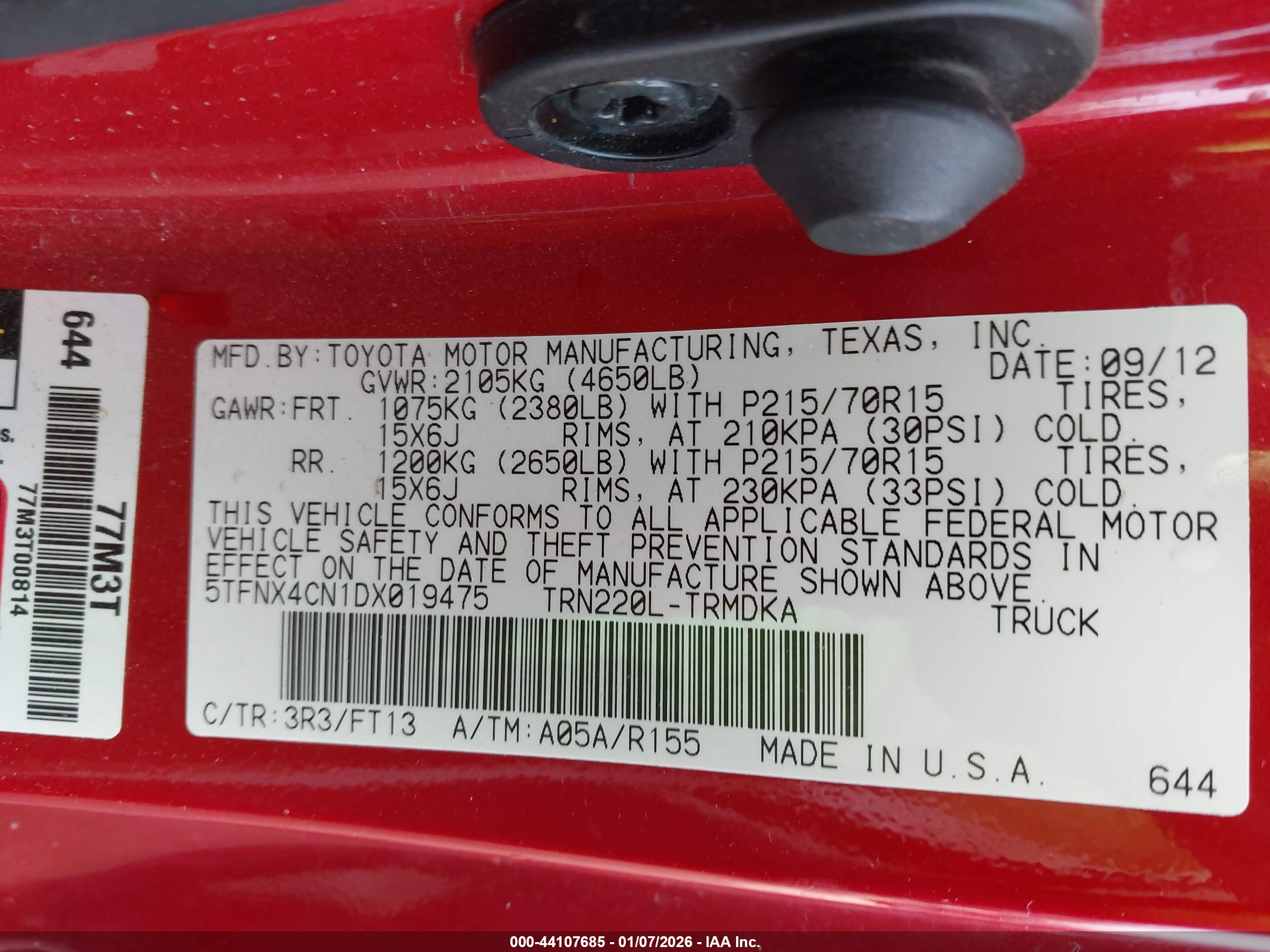 TOYOTA TACOMA image 9