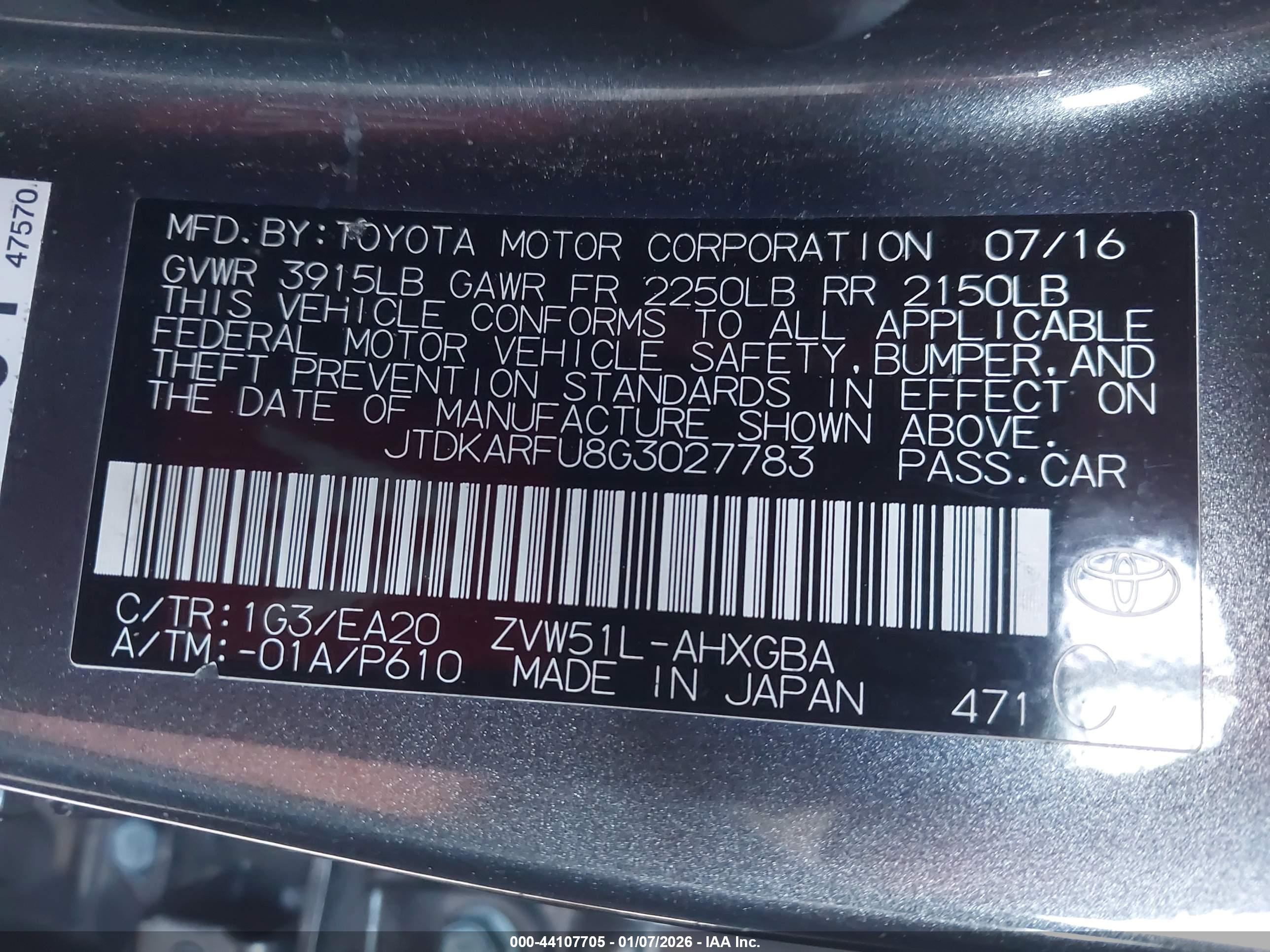 TOYOTA PRIUS image 9