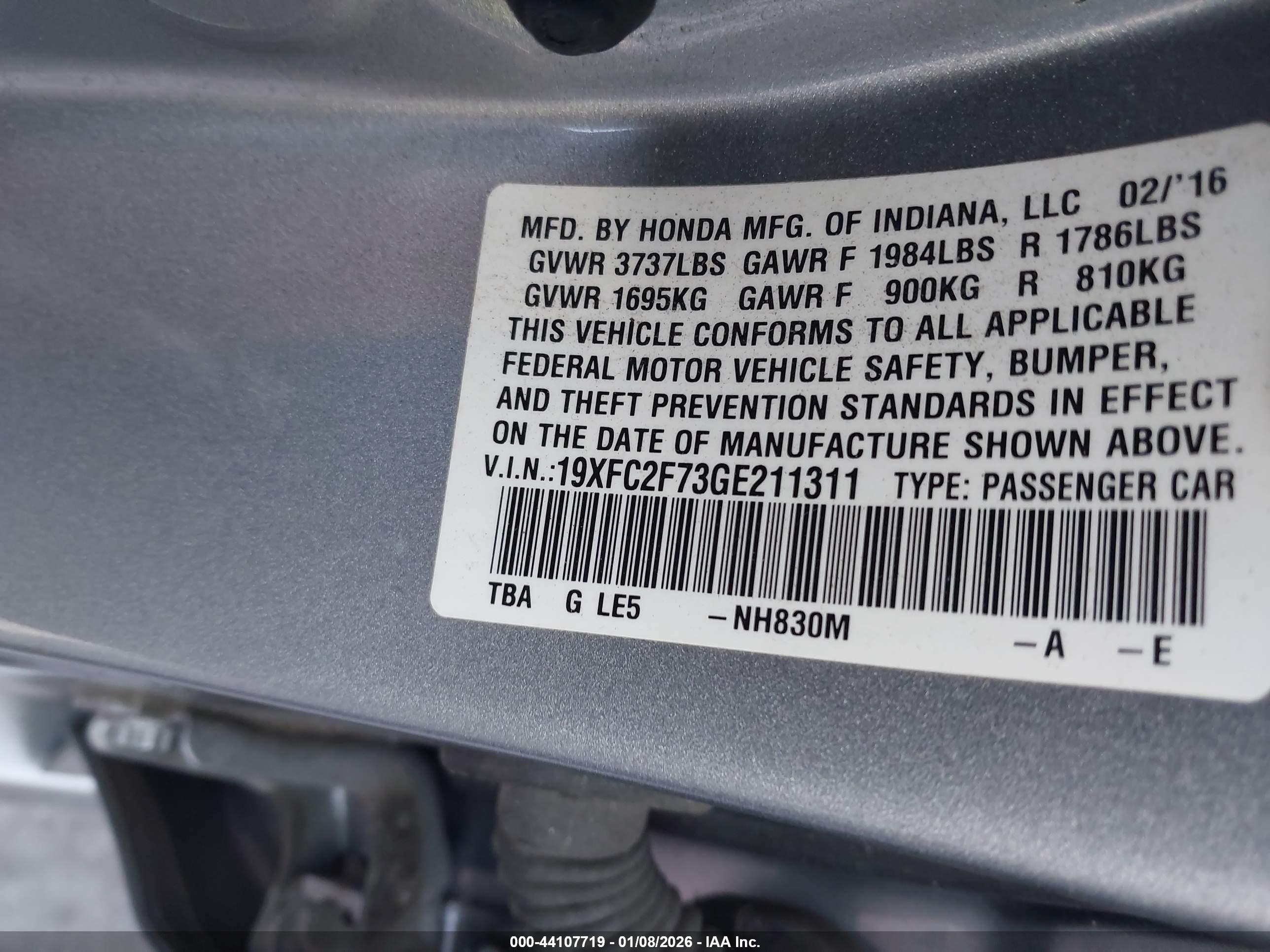 HONDA CIVIC image 9
